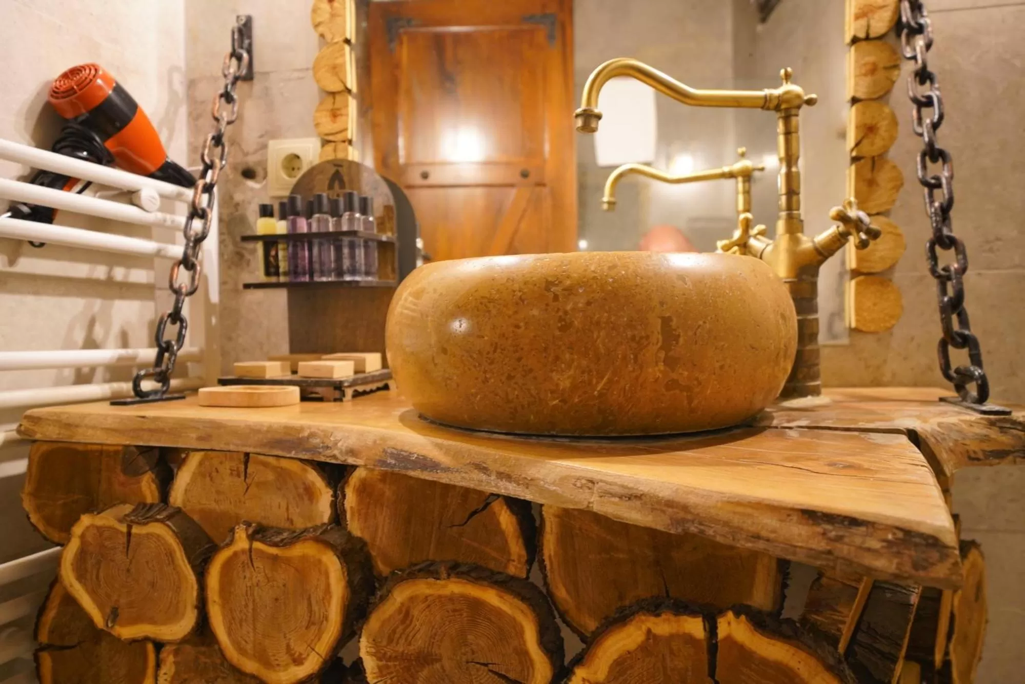 Bathroom in Cappadocia Nar Cave House & Swimming Pool