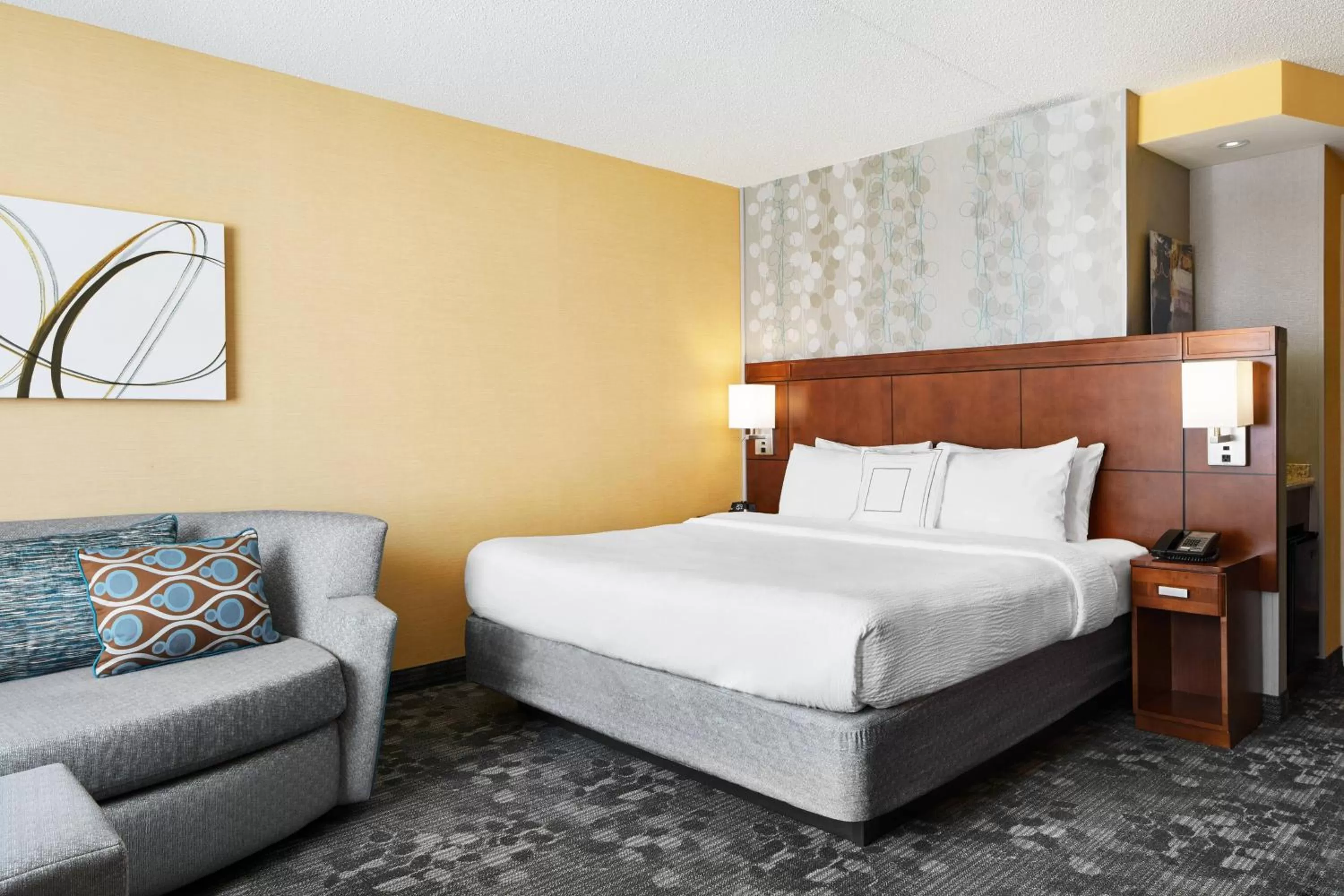 King Room with Sofa Bed - Hearing Accessible in Courtyard by Marriott Newark Downtown