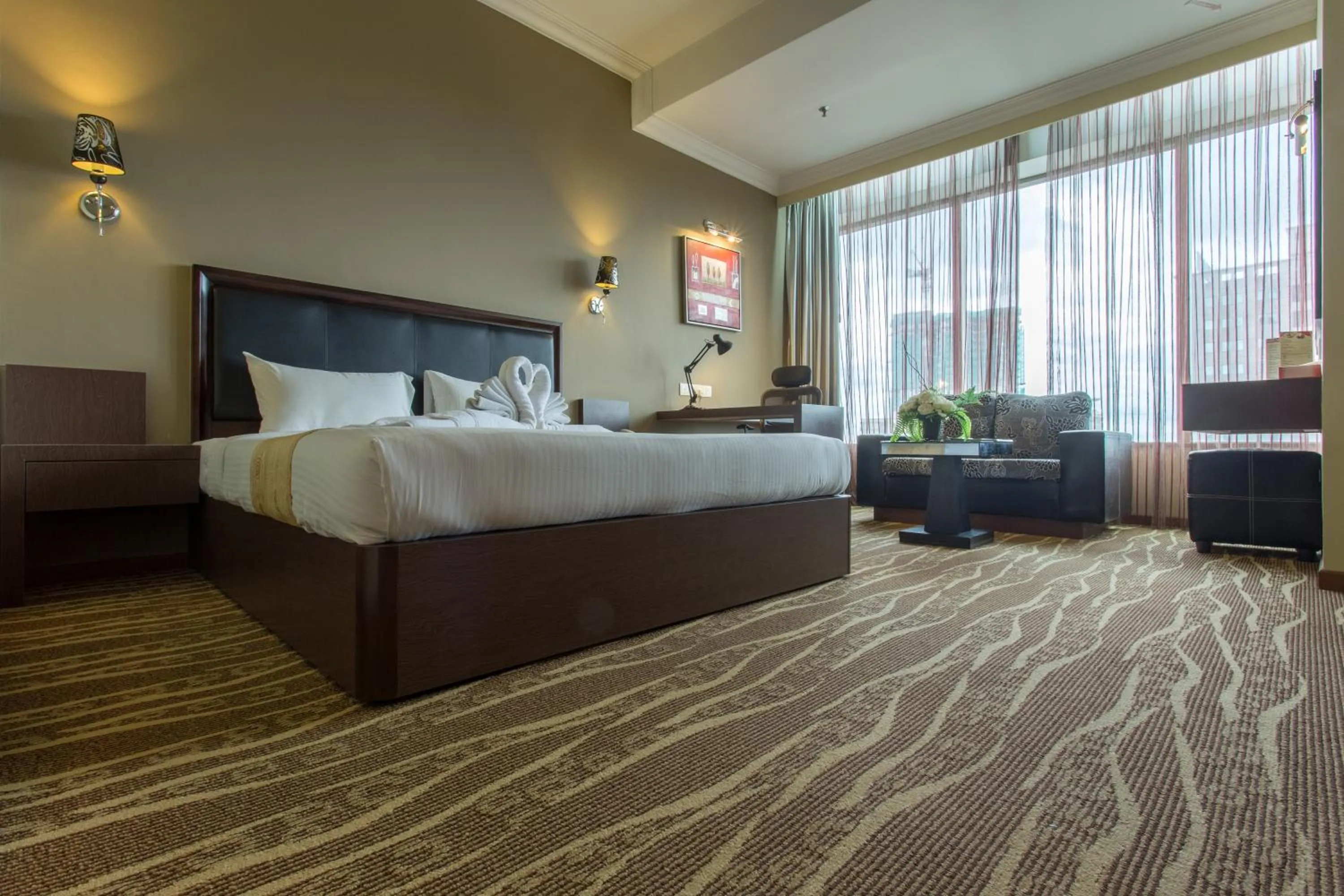 Bed in New York Hotel