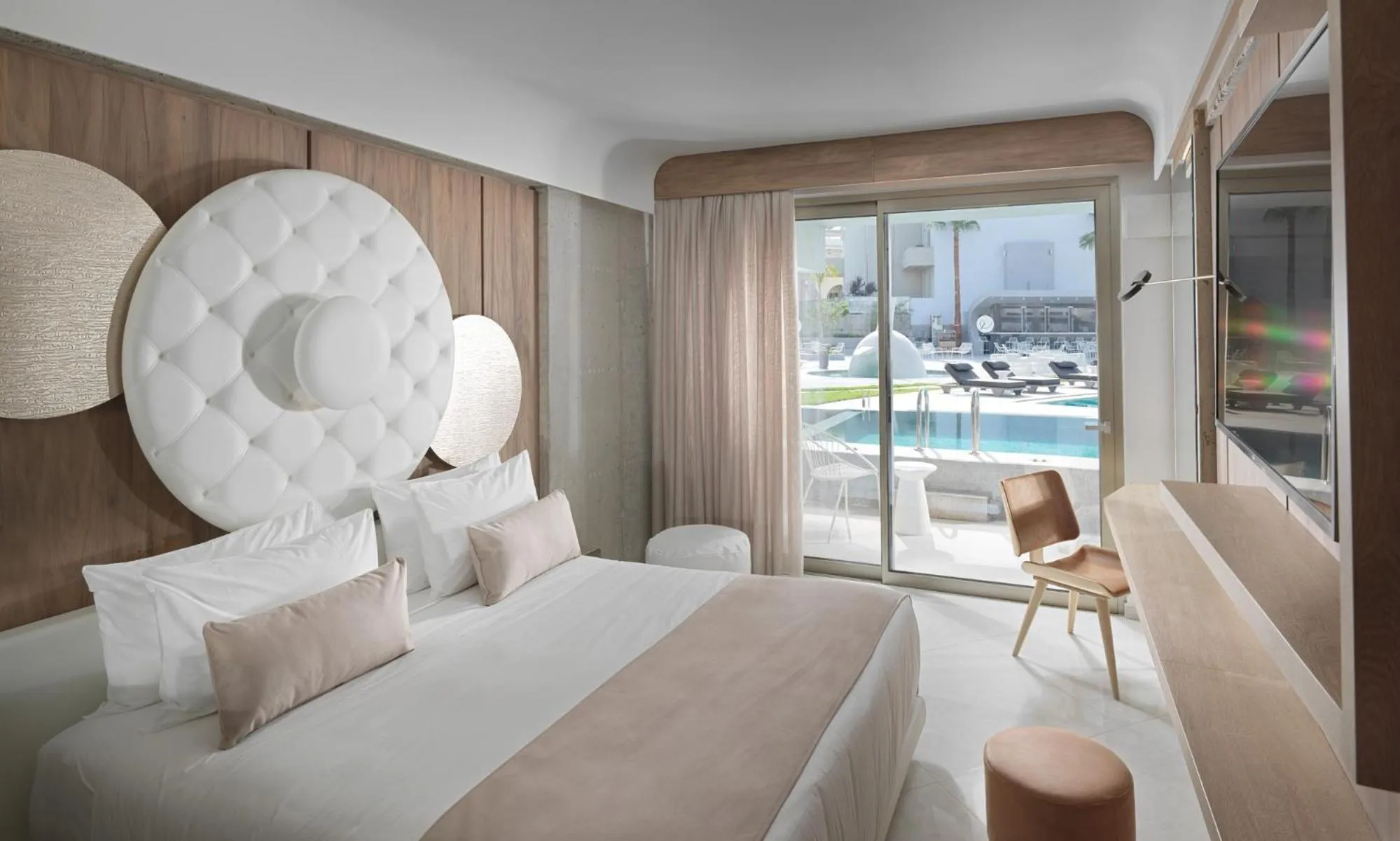Bedroom, Bed in Nautilux Rethymno by Mage Hotels