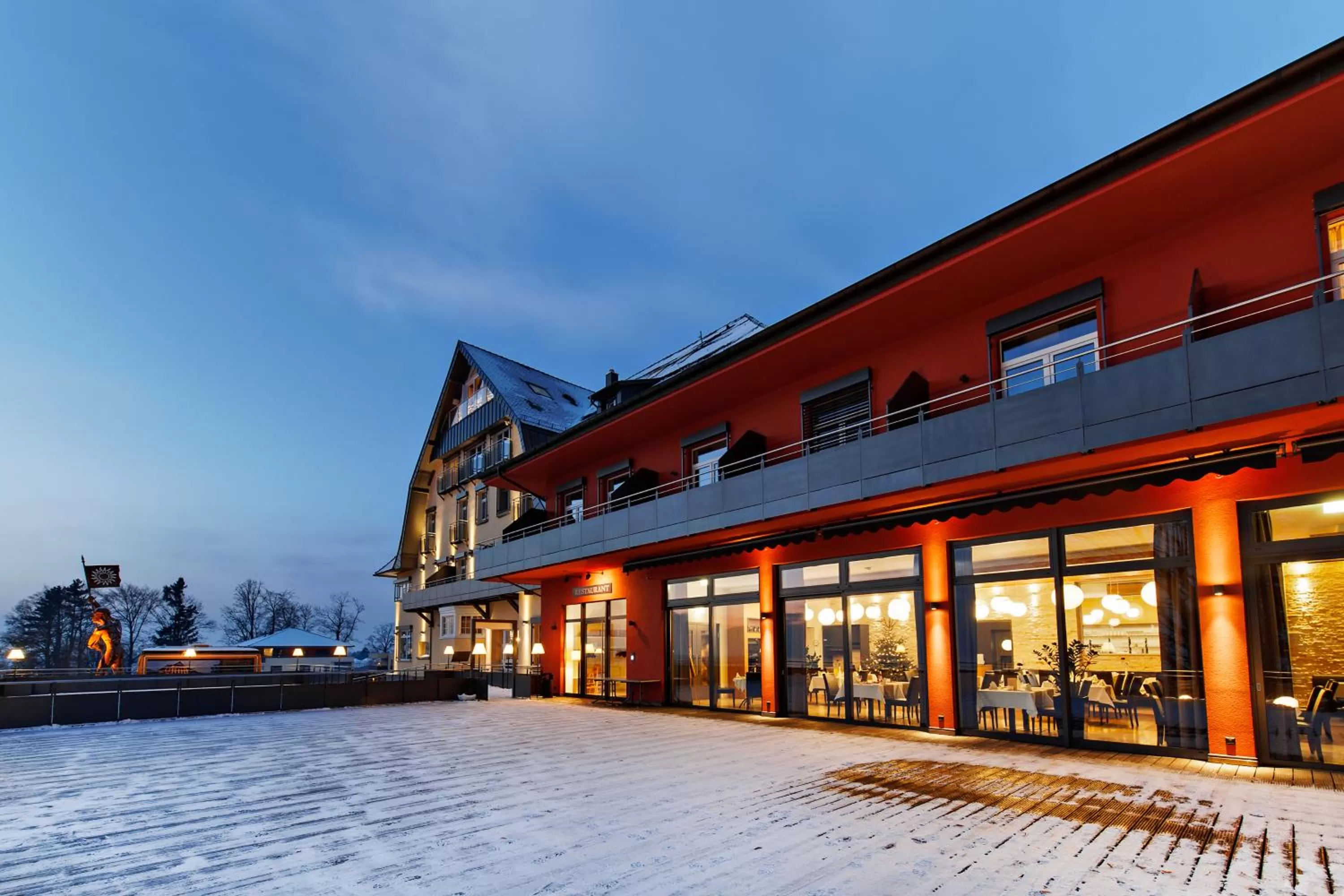 Property building, Winter in Bodensee-Hotel Sonnenhof