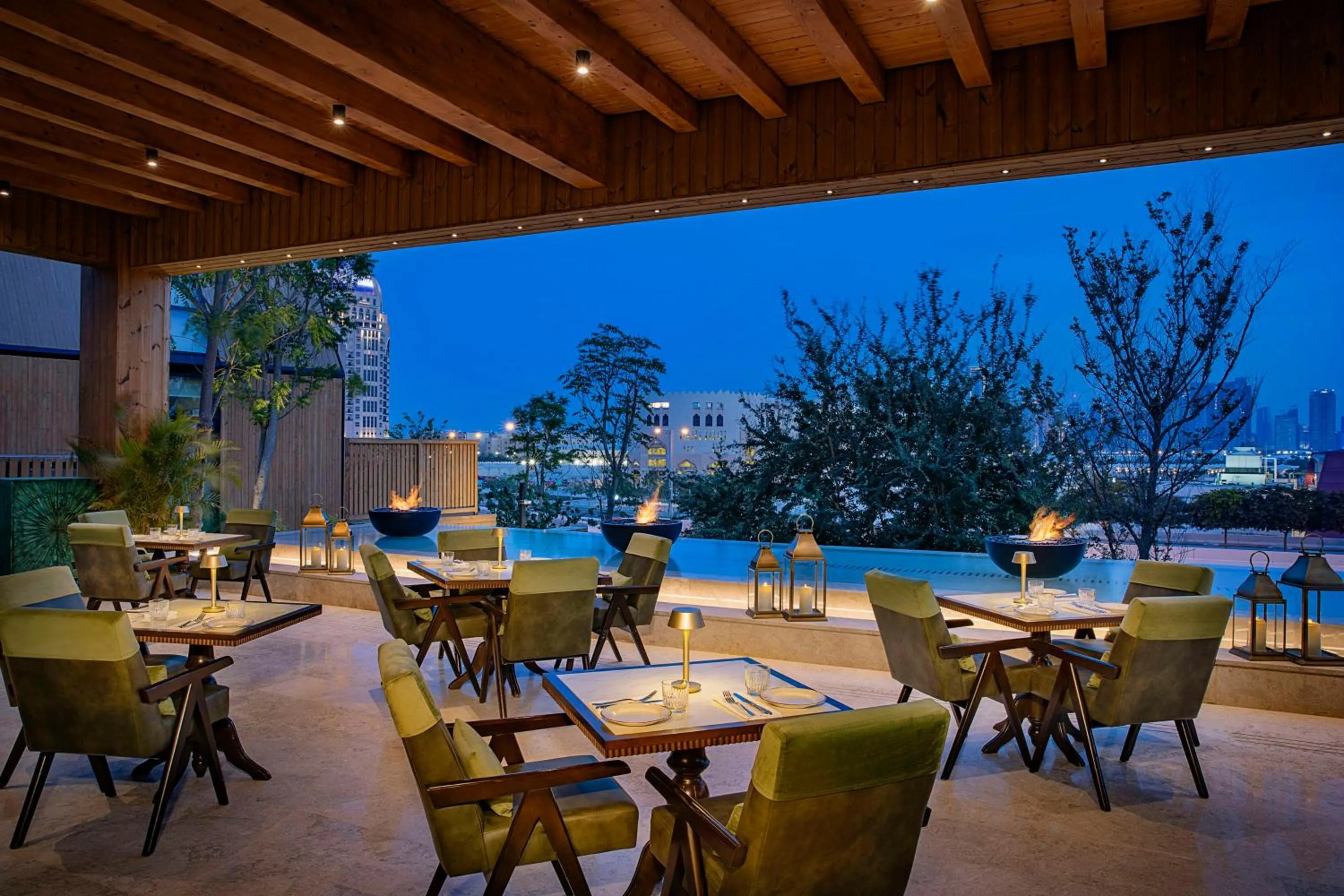 Restaurant/places to eat in Katara Hills Doha, Lxr Hotels & Resorts