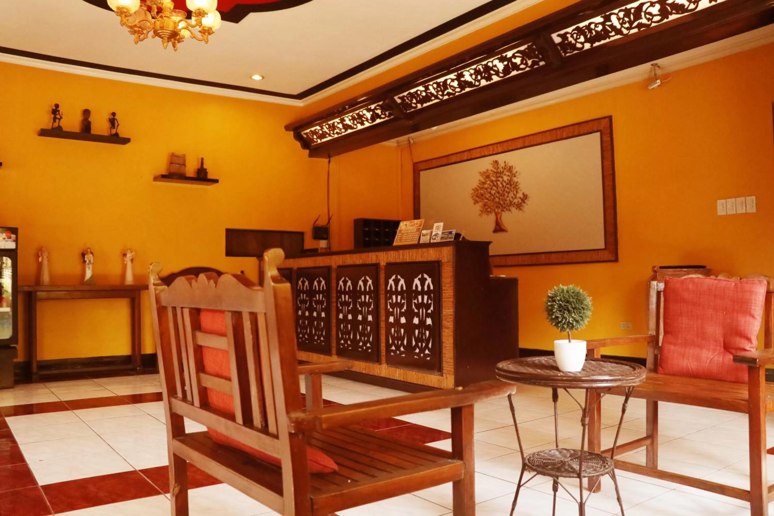 Lobby/Reception in Asiaten Hotel