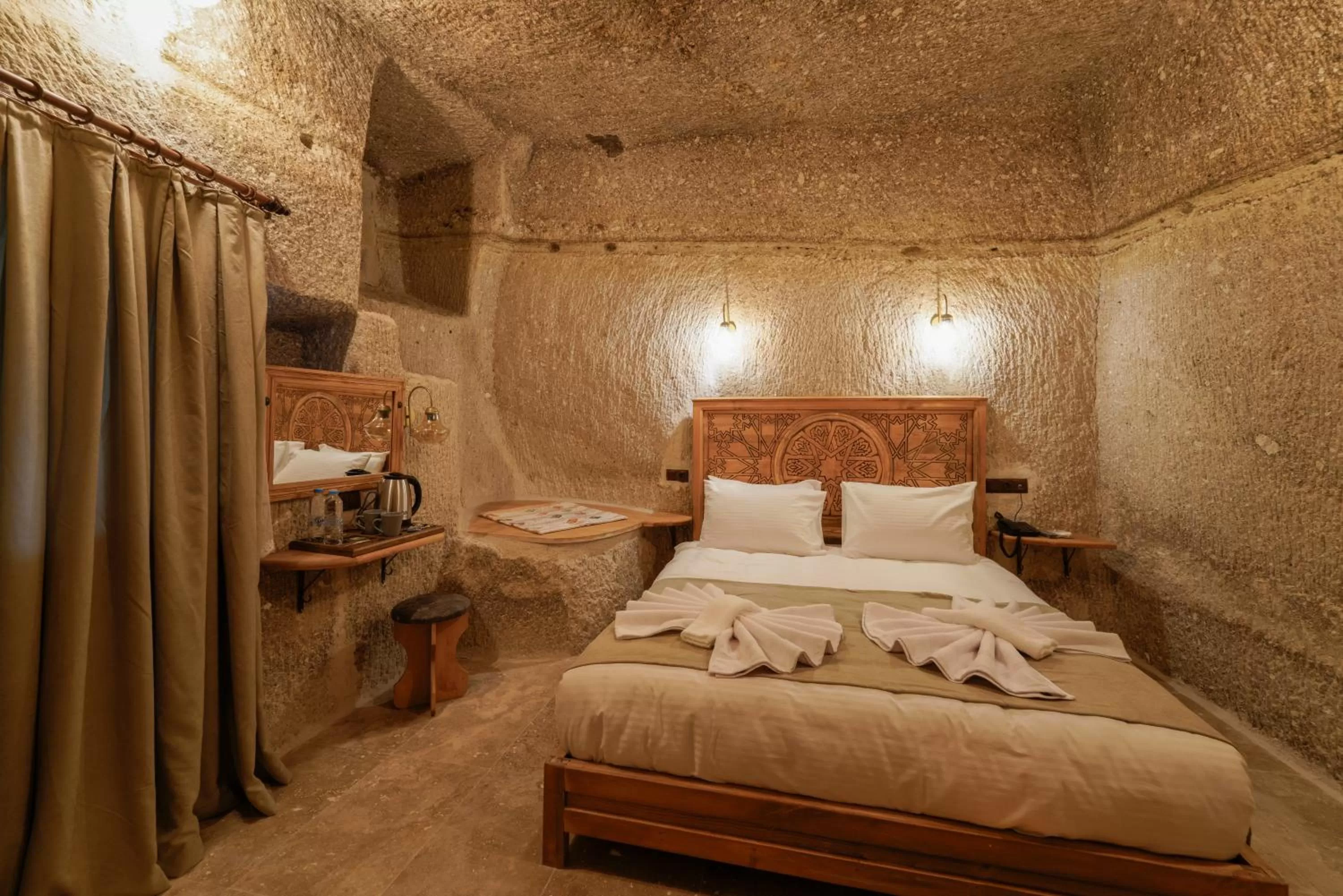 Bed in Göreme Escape Cave