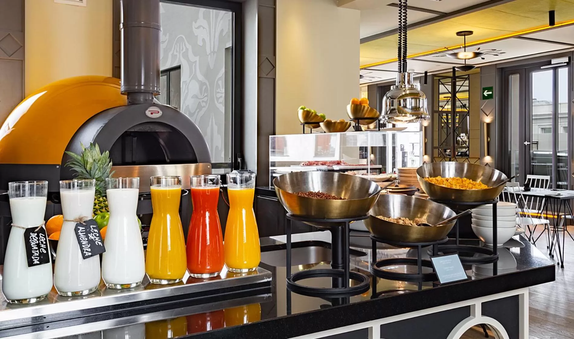 Food close-up in Pestana CR7 Gran Vía Madrid