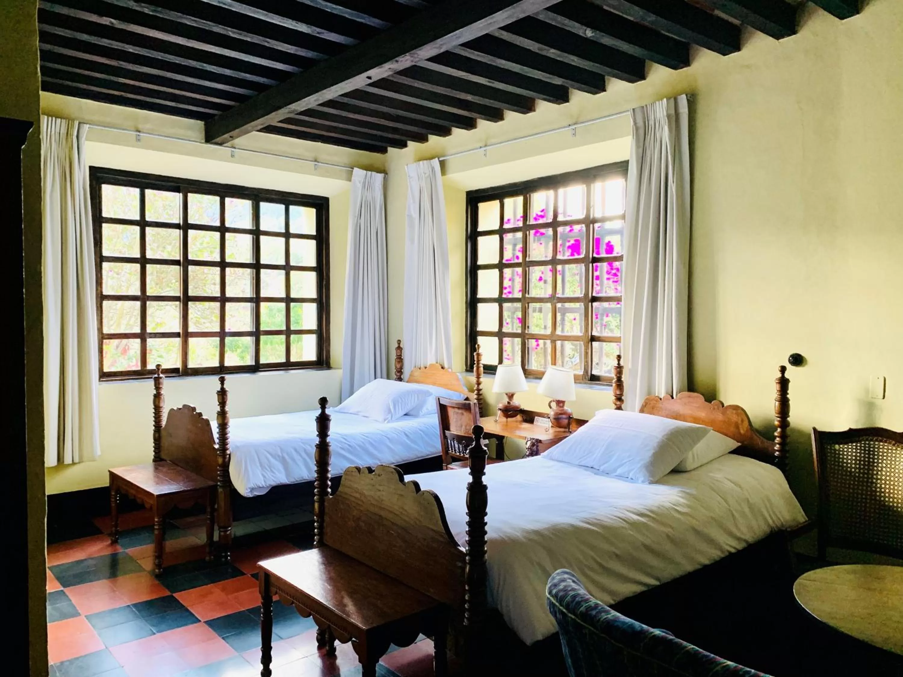 Bedroom, Bed in Hotel Museo Mayan Inn