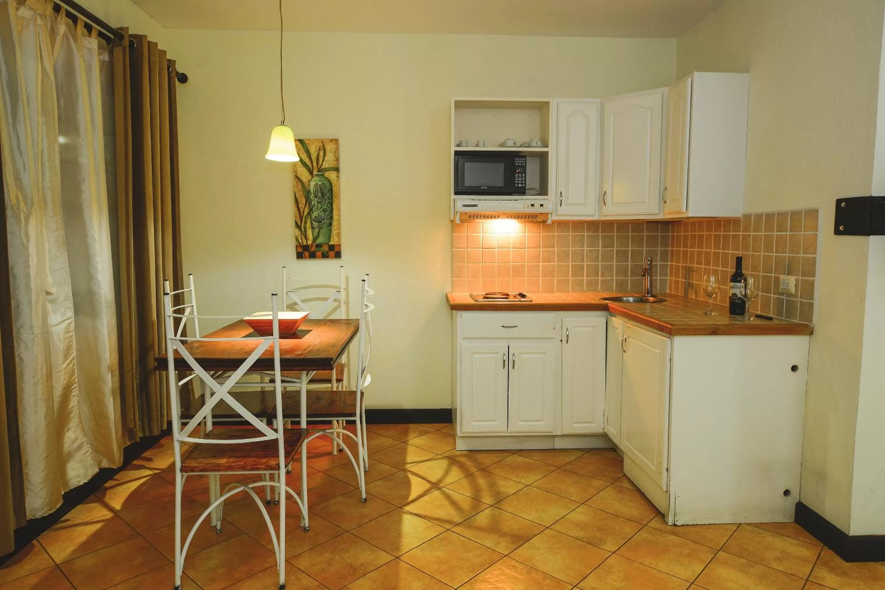Kitchen or kitchenette in Hotel Luisiana