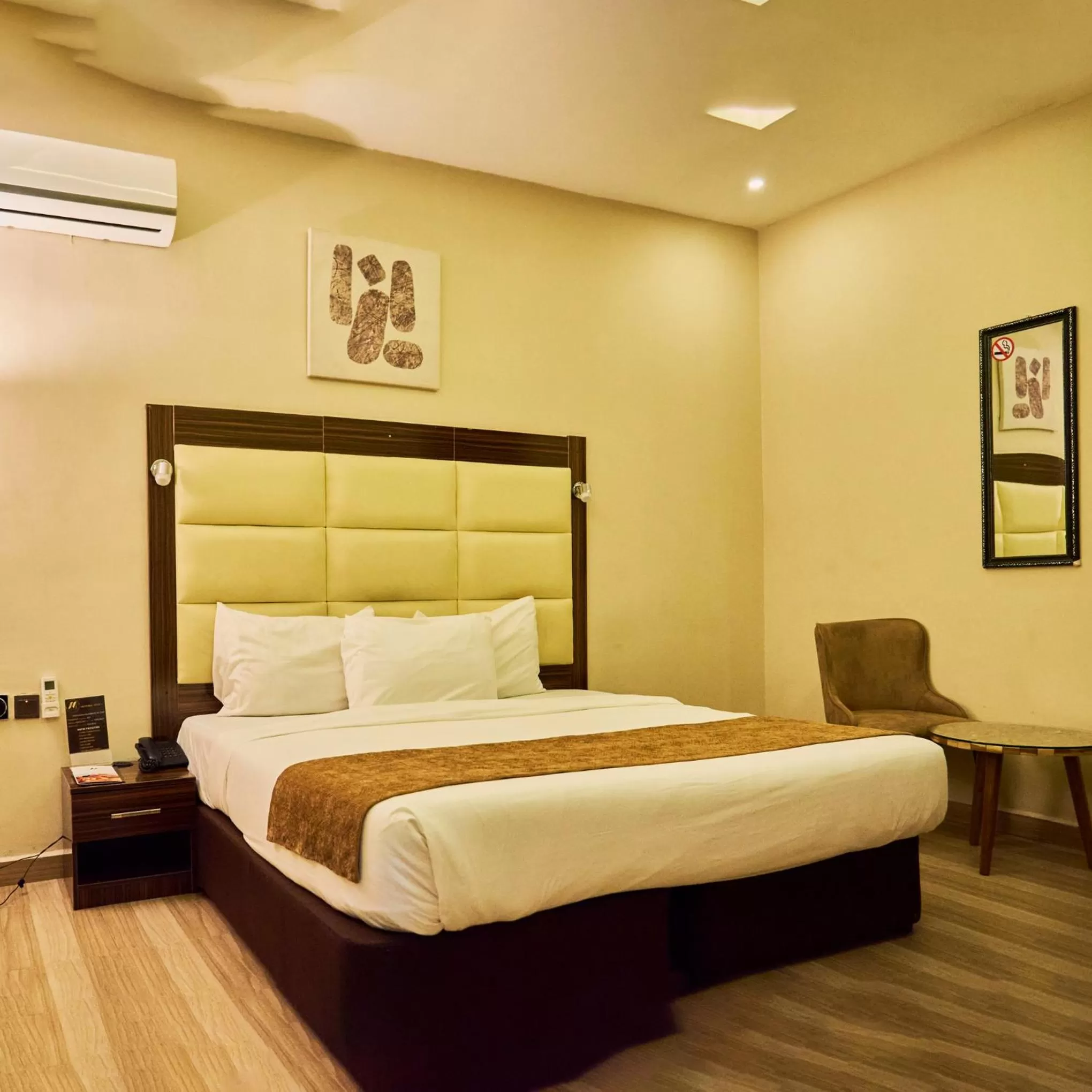 Bed in MayFair Hotel Maitama Abuja