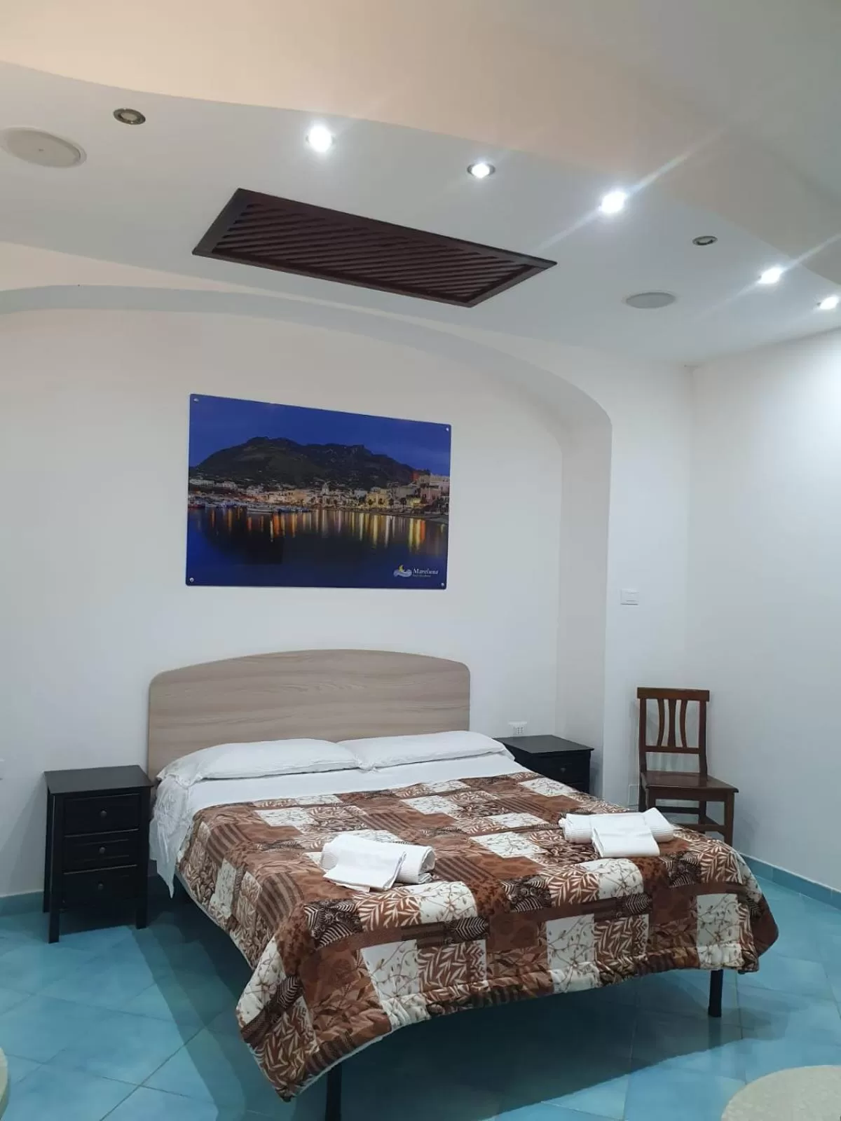 Bedroom, Bed in Hotel Mareluna Ischia