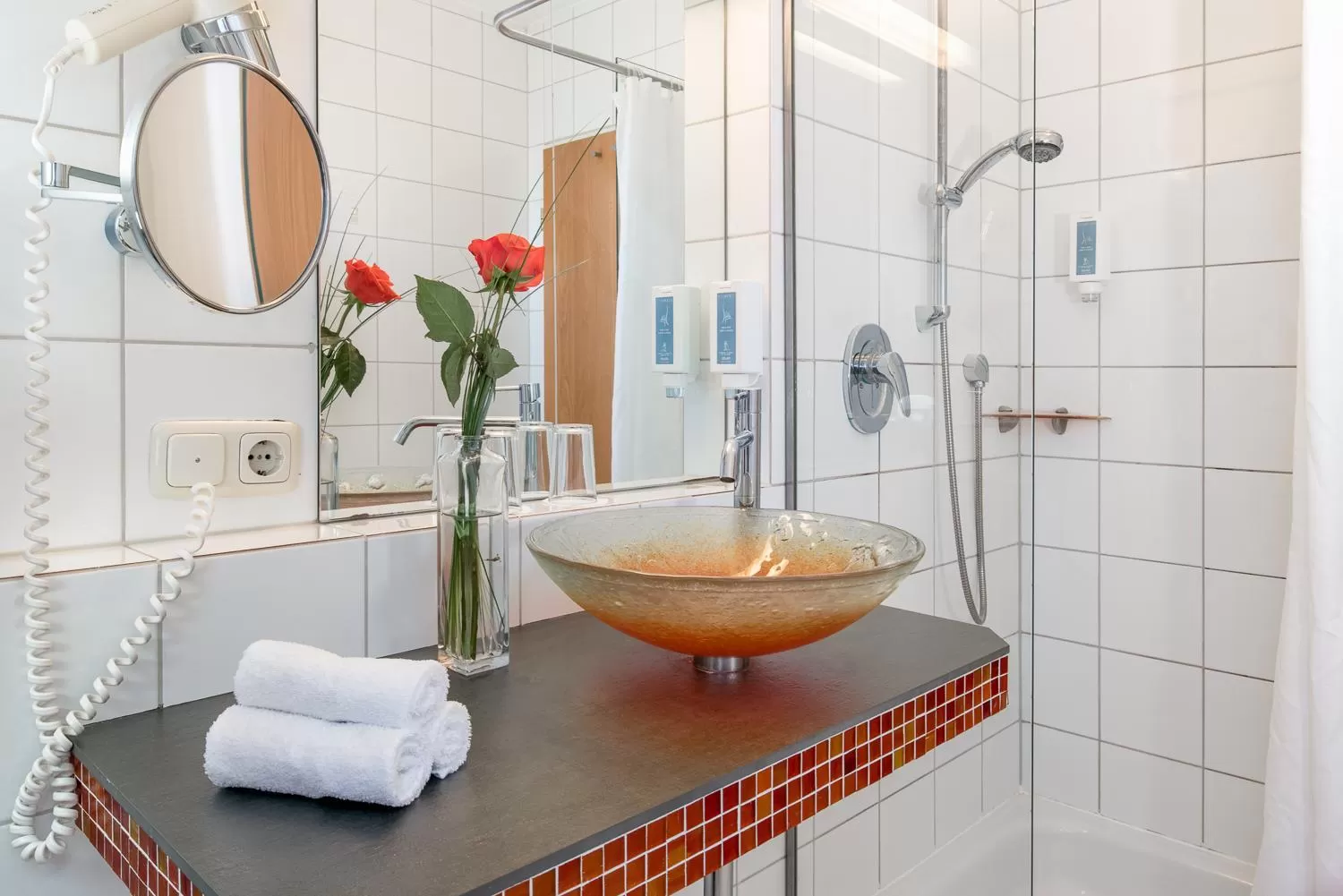 Bathroom in Hotel Obermaier