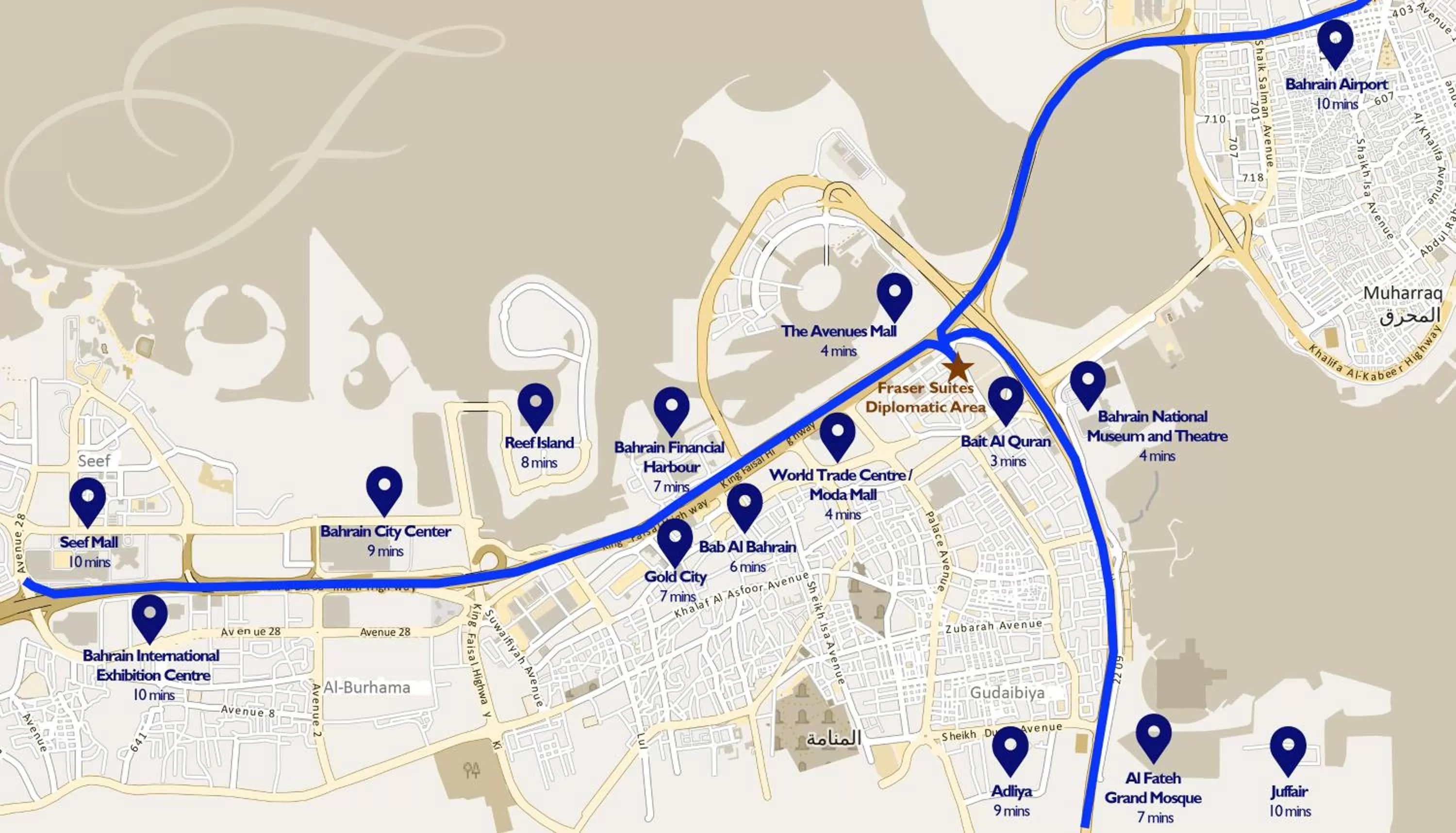 Off site in Fraser Suites Diplomatic Area Bahrain