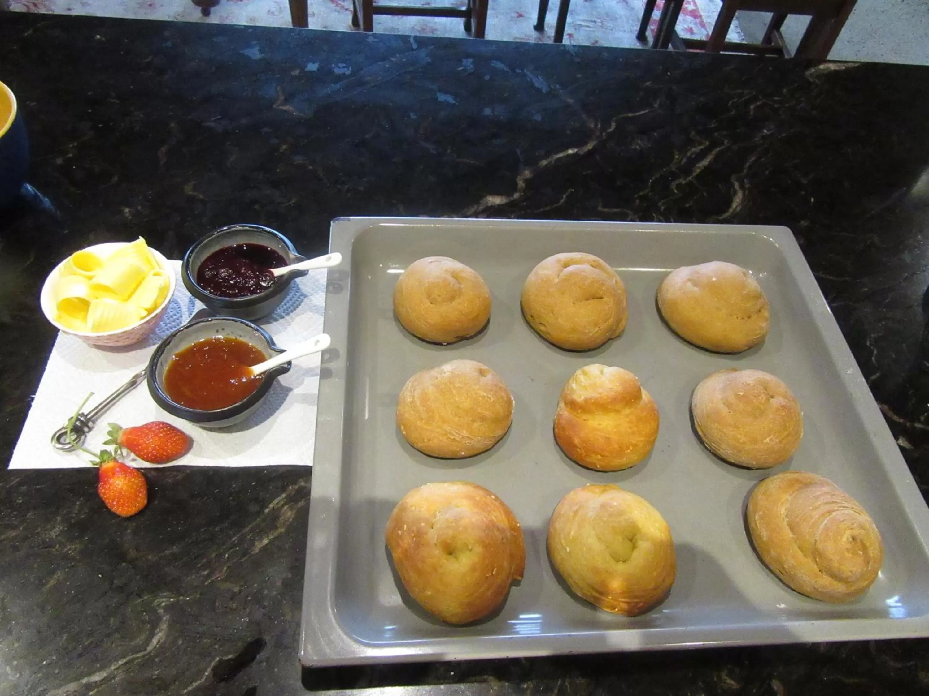 Food close-up in Redwood Valley B & B