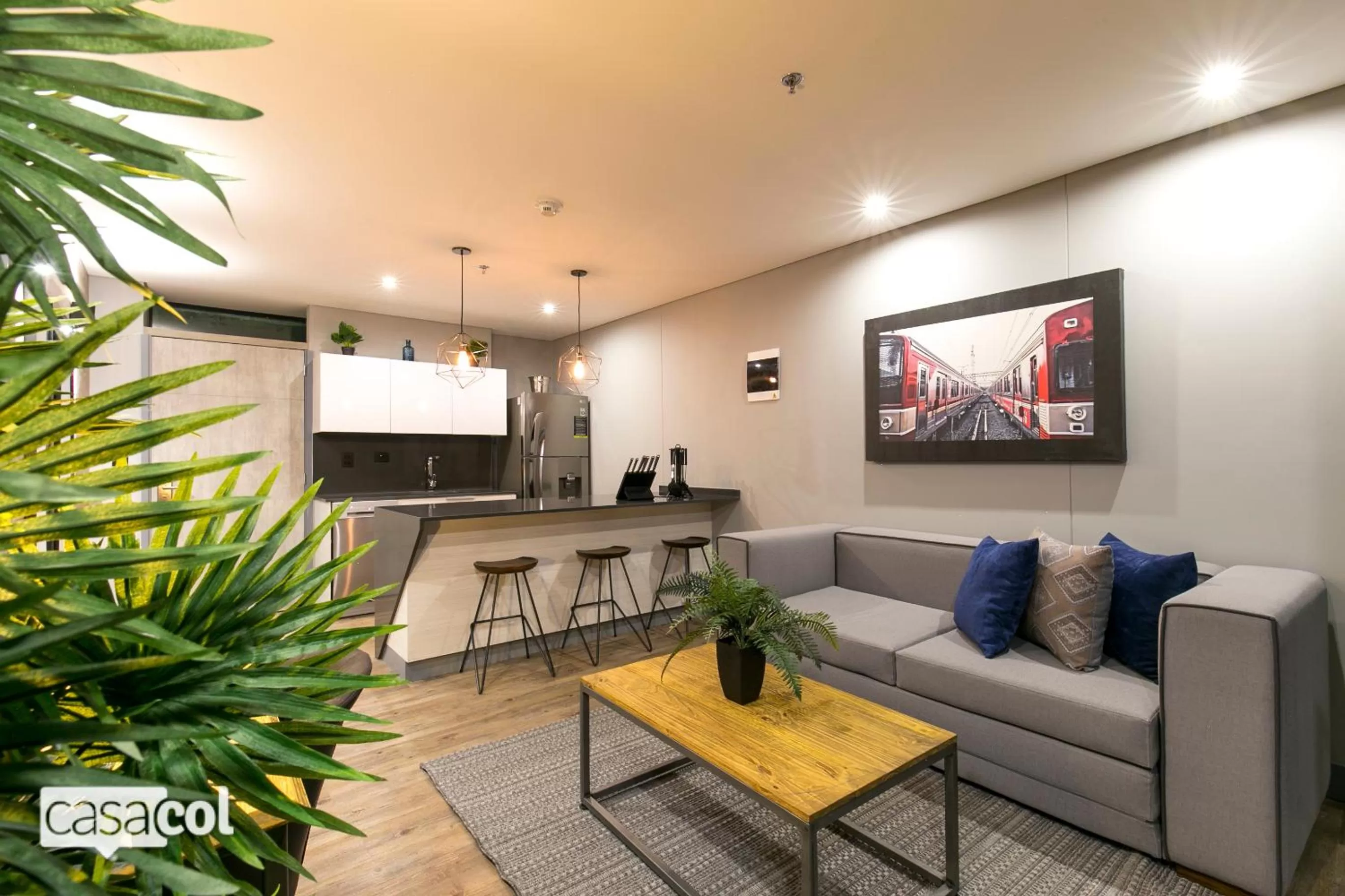Kitchen or kitchenette, Seating Area in Loma Verde Aparthotel