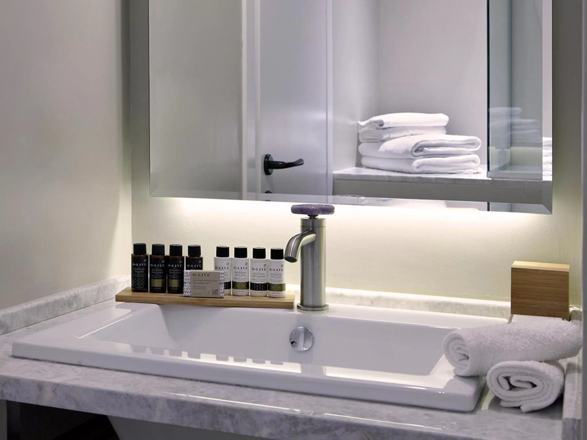 Shower in Apollon Library Suites