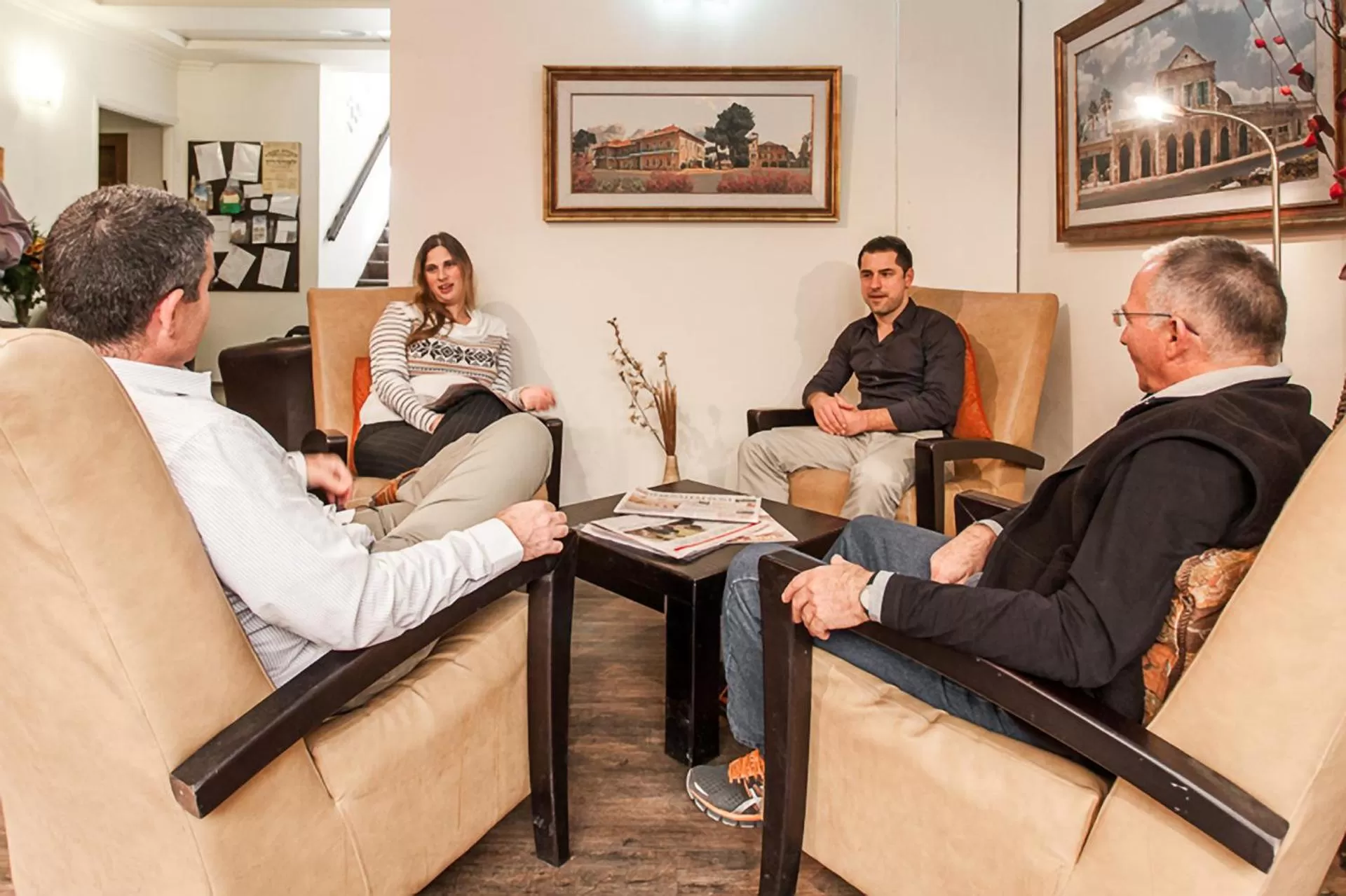 Lobby or reception in A Little House In Rechavia