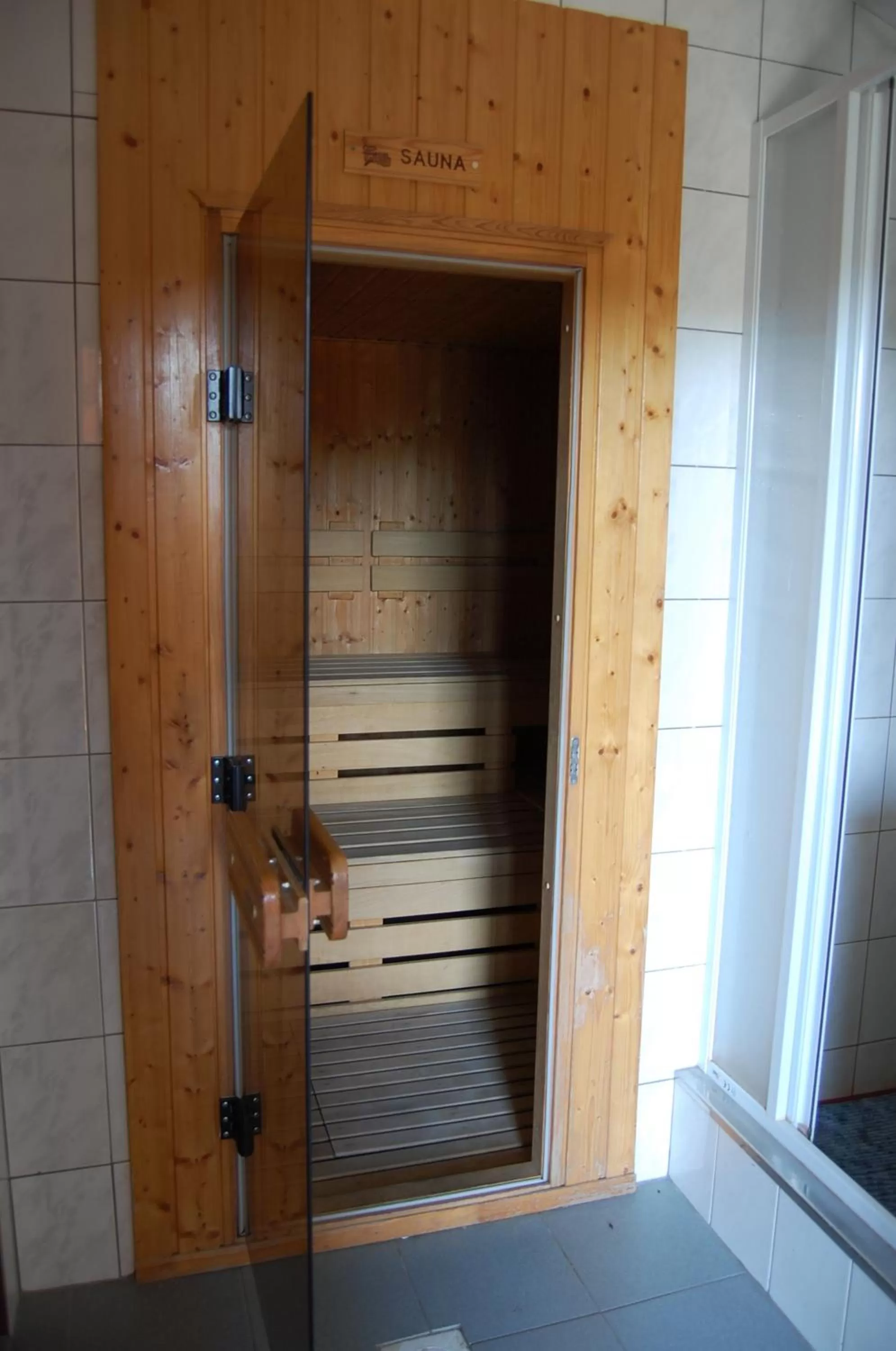 Sauna, Bathroom in Hotel Sloup