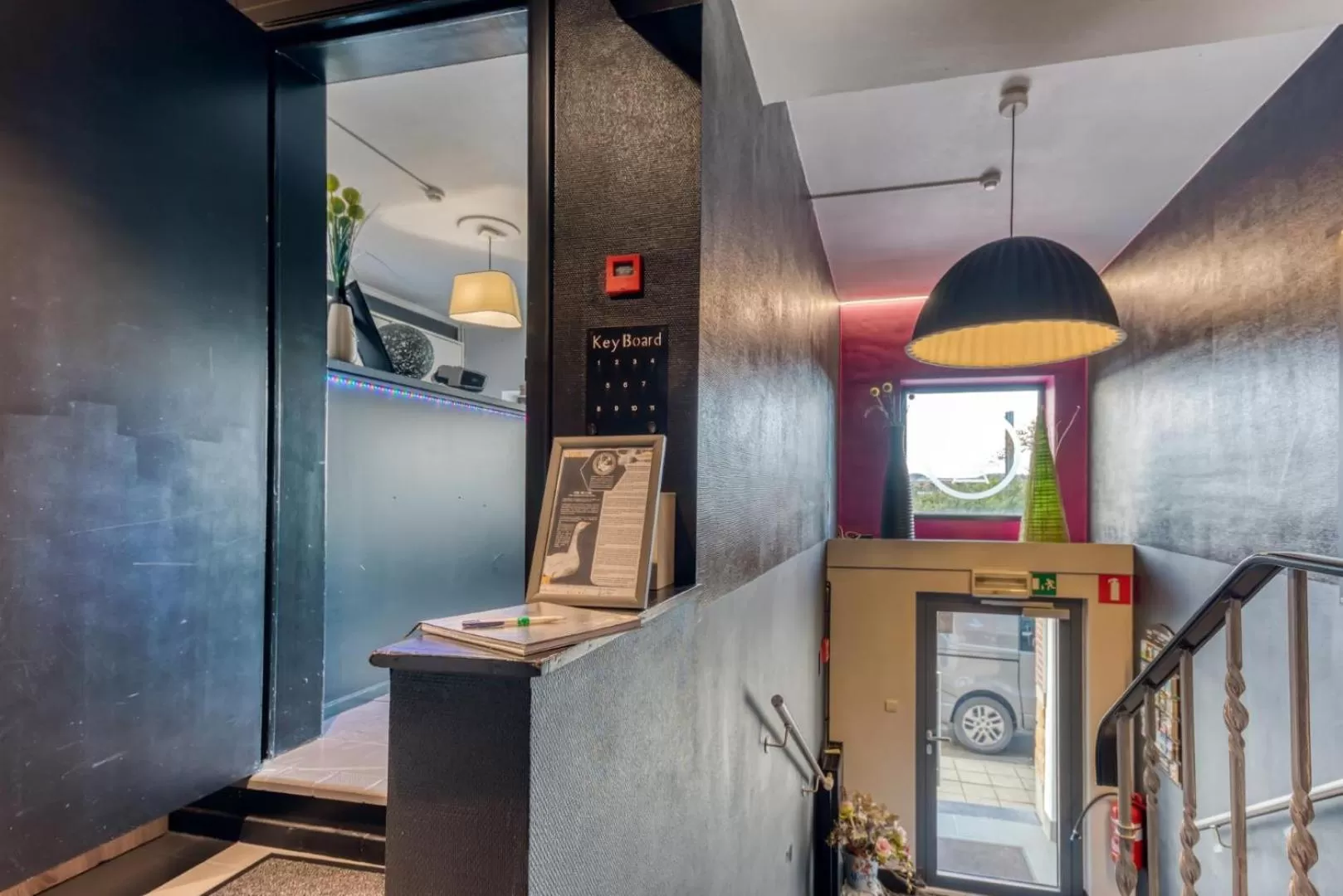 Lobby or reception in Hôtel de la Gare