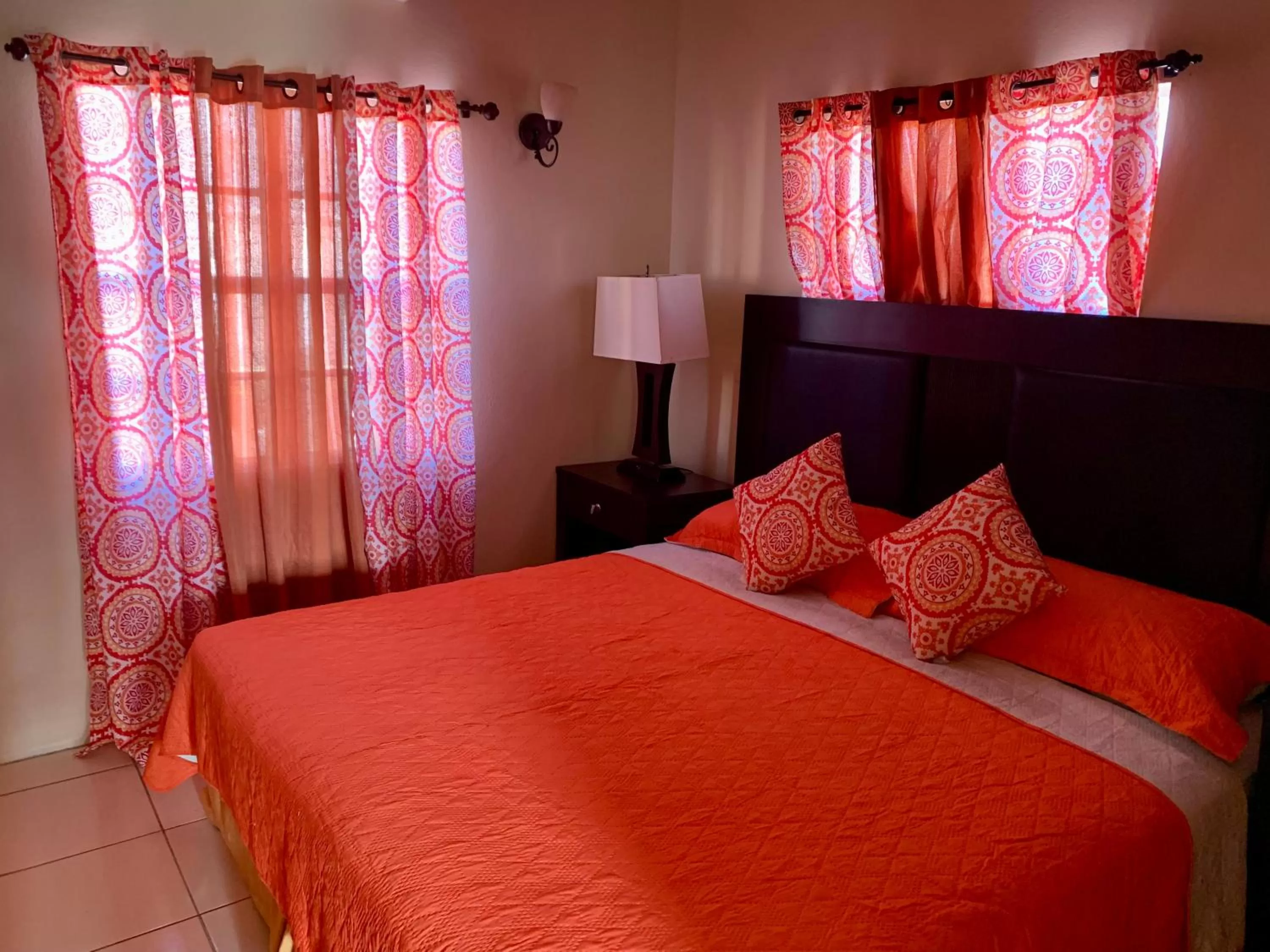 Bed in Connie's Comfort Suites