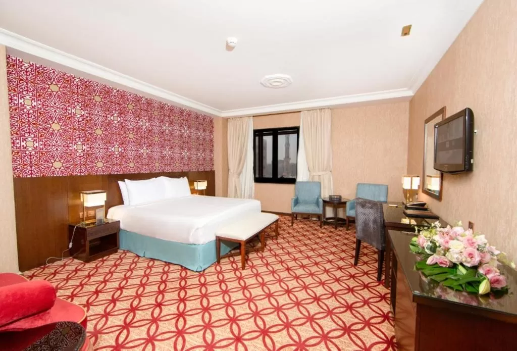 Bed in Dallah Taibah Hotel