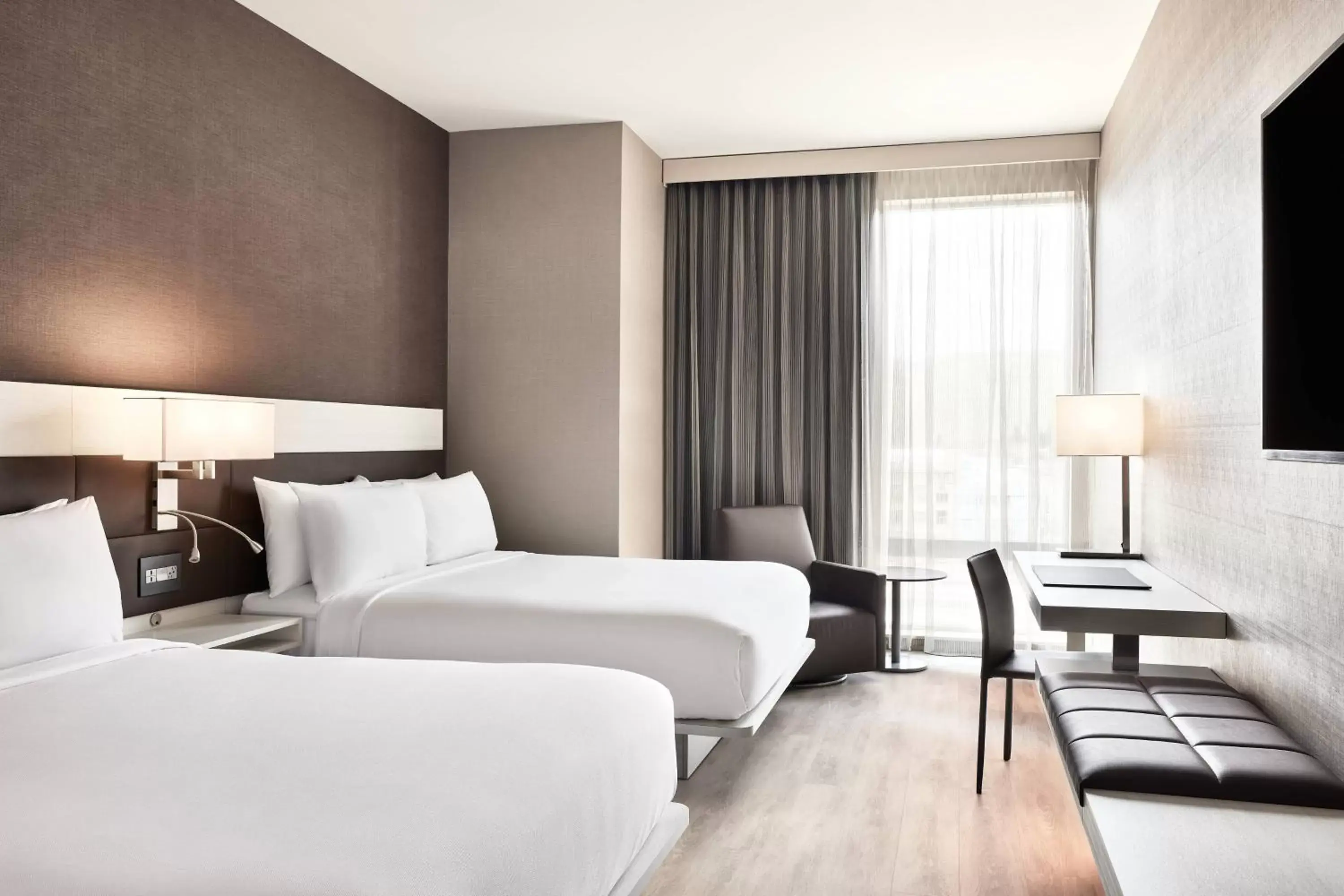 Queen Room with Two Queen Beds - Hearing Accessible in AC Hotel by Marriott Missoula Downtown Queen Room with Two Queen Beds - Hearing Accessible in AC Hotel by Marriott Missoula Downtown