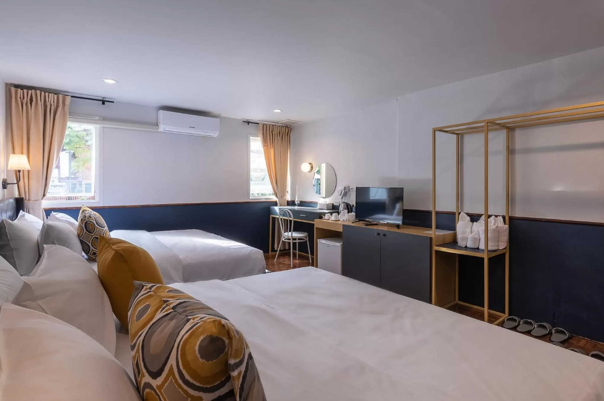 Photo of the whole room, Bed in The Mellow Pillow Hotel @ Chiang Mai Gate