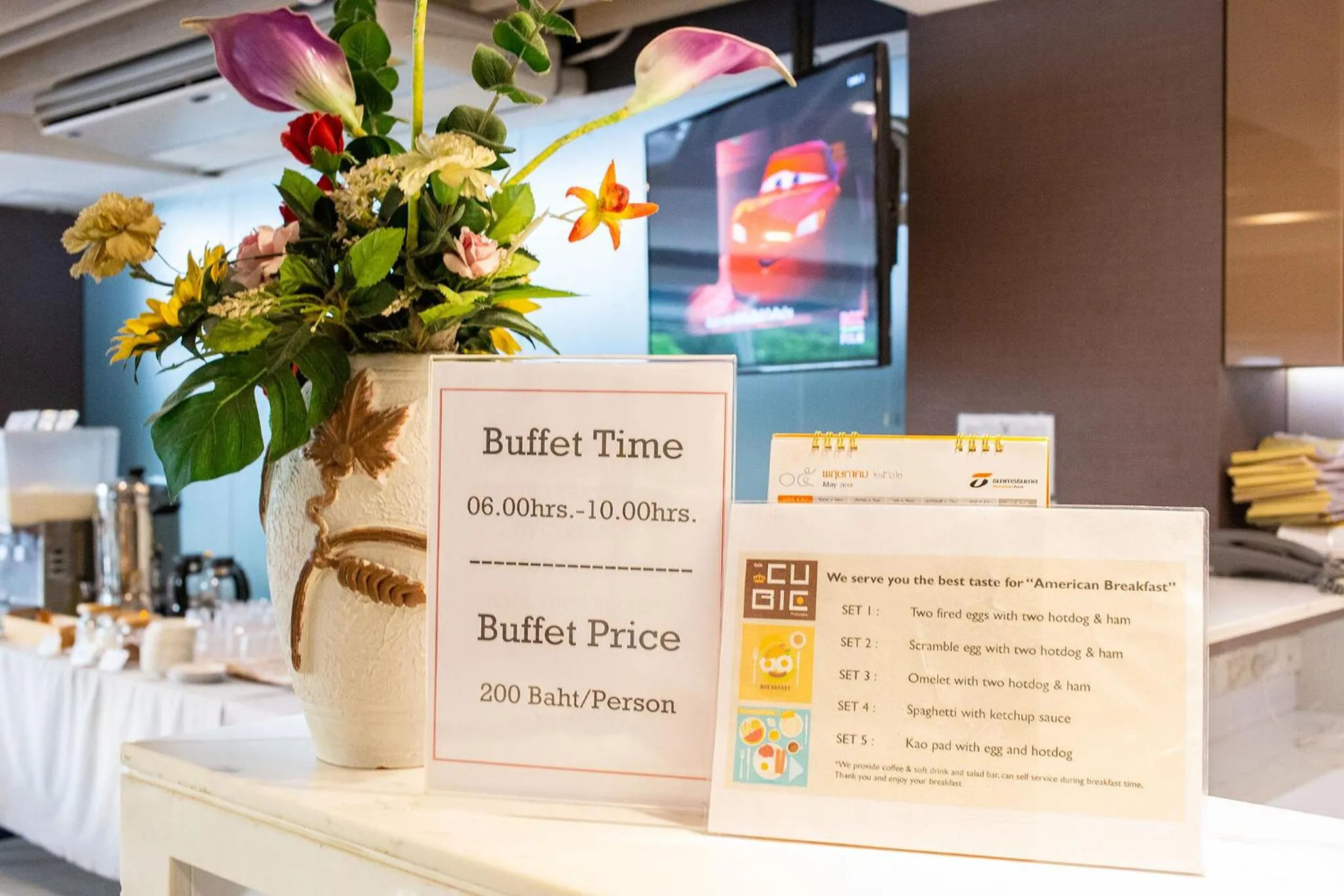 Breakfast in Spittze Hotel Pratunam