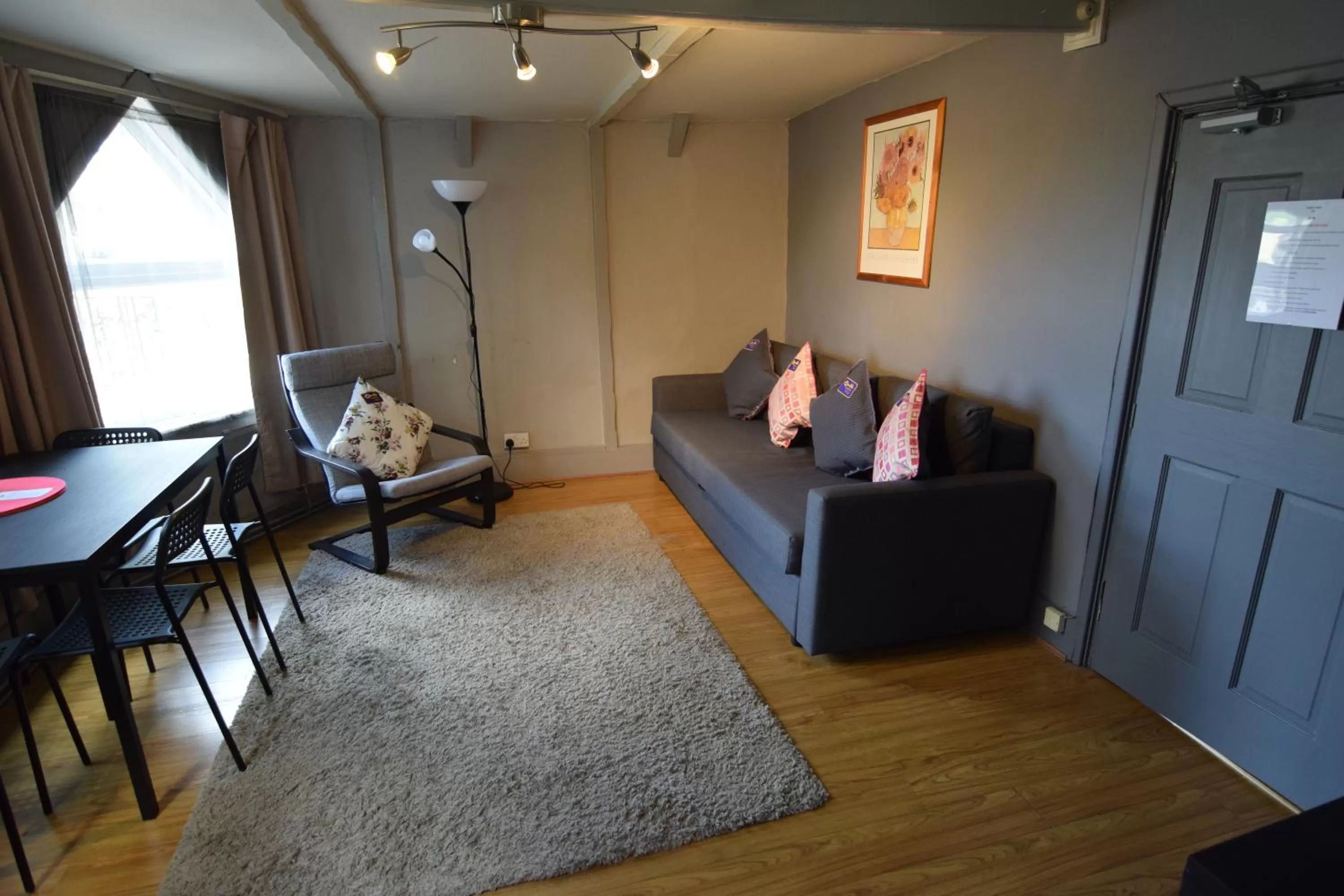 Seating area in Castle Lodge