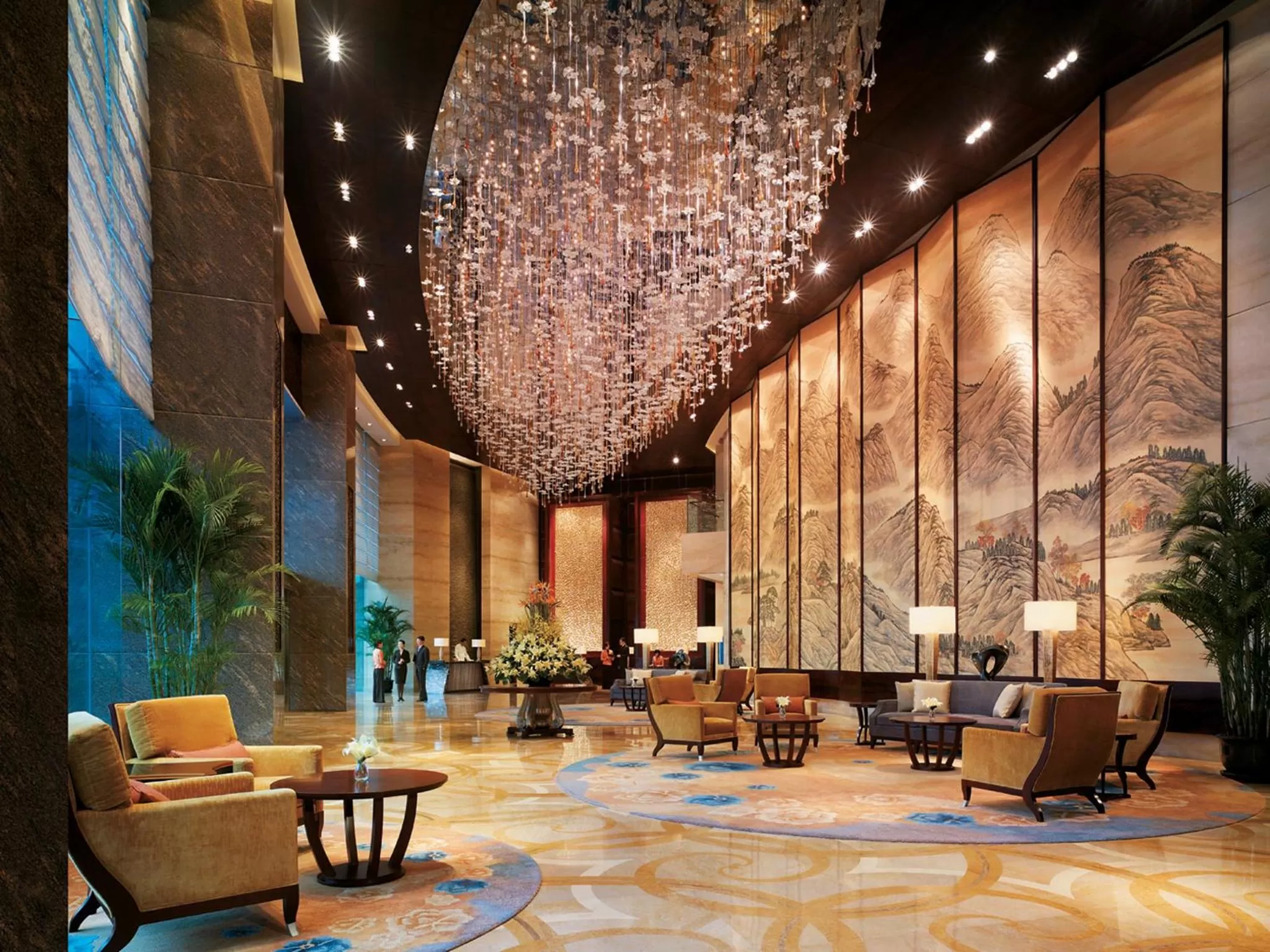 Lobby or reception in Shangri-La Qingdao