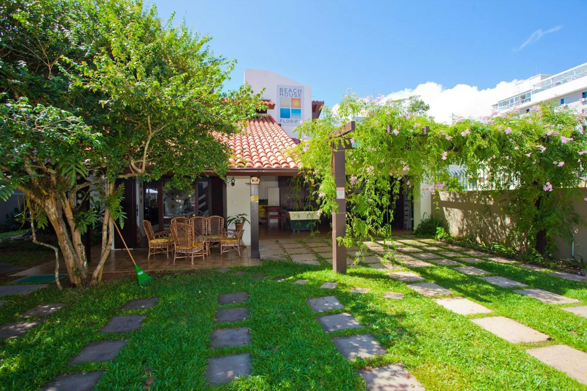 Patio, Property Building in Beach House Floripa