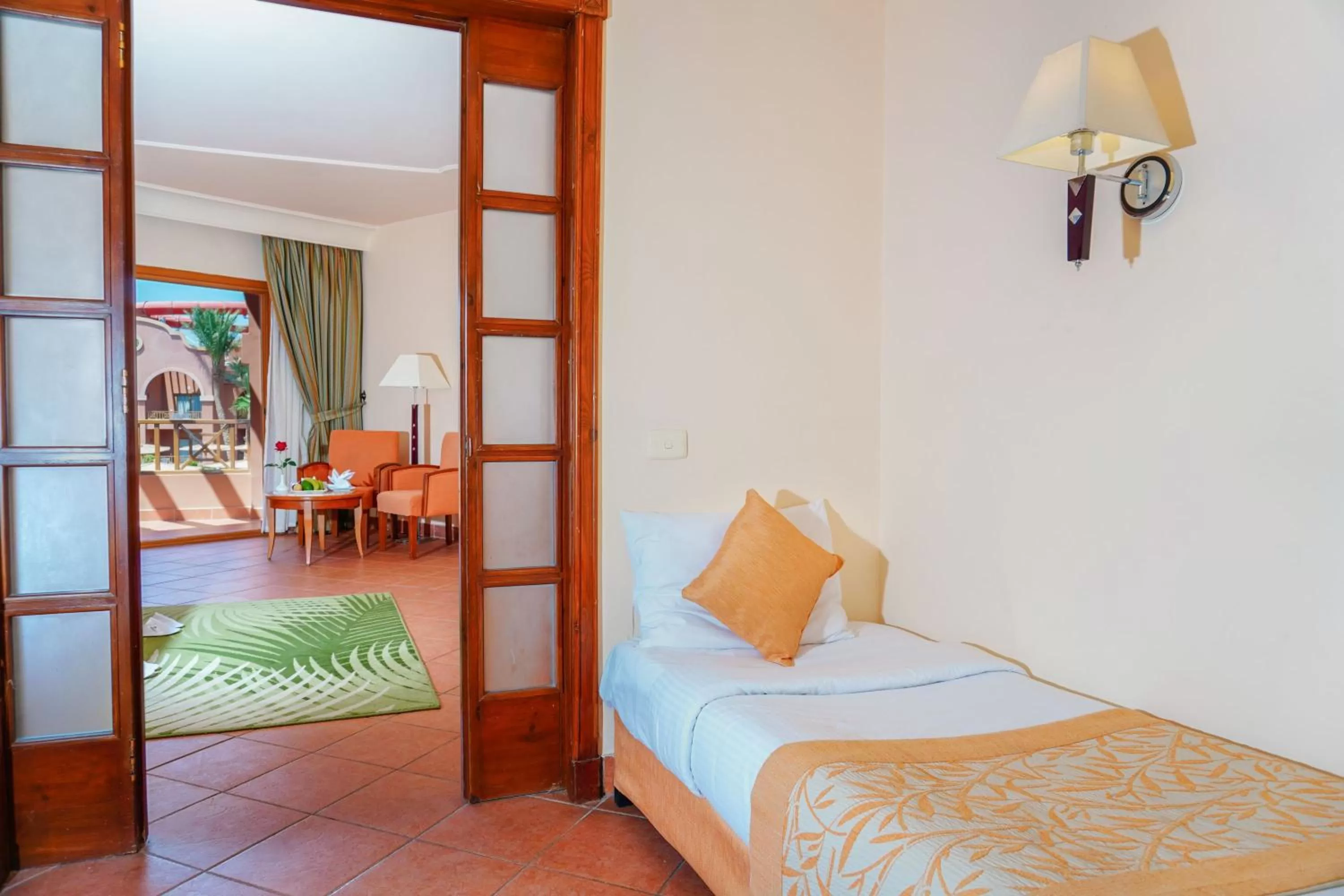 Family Room Pool View (3 Adults + 1 Child) in Charmillion Gardens Aquapark