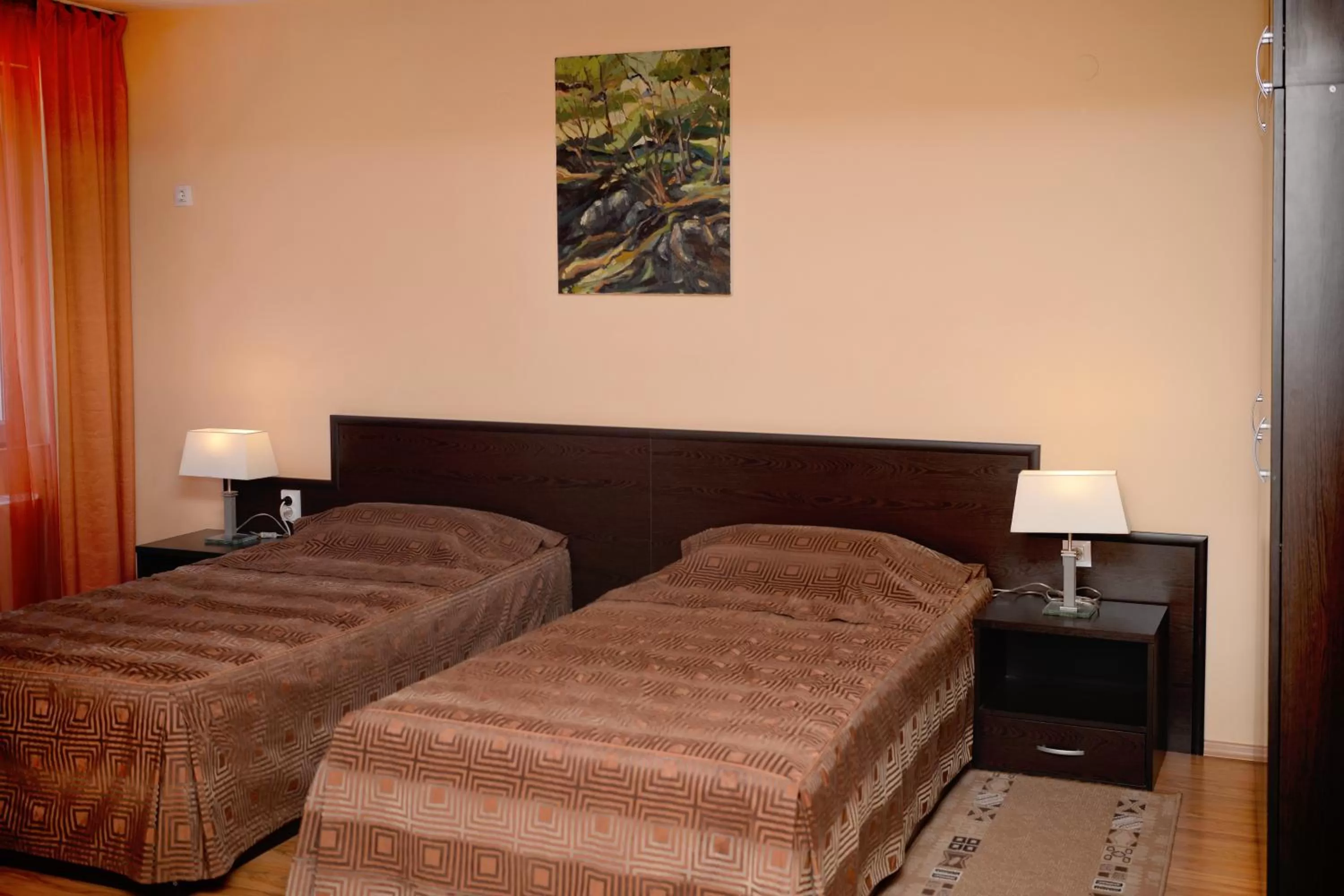 Bed in Family Art-Hotel Zora