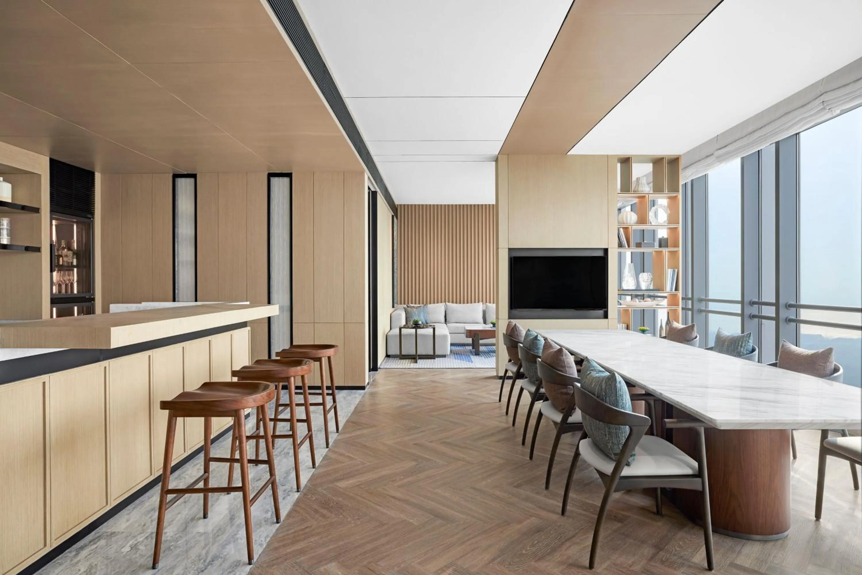 Lounge or bar in Changzhou Marriott Hotel Jintan