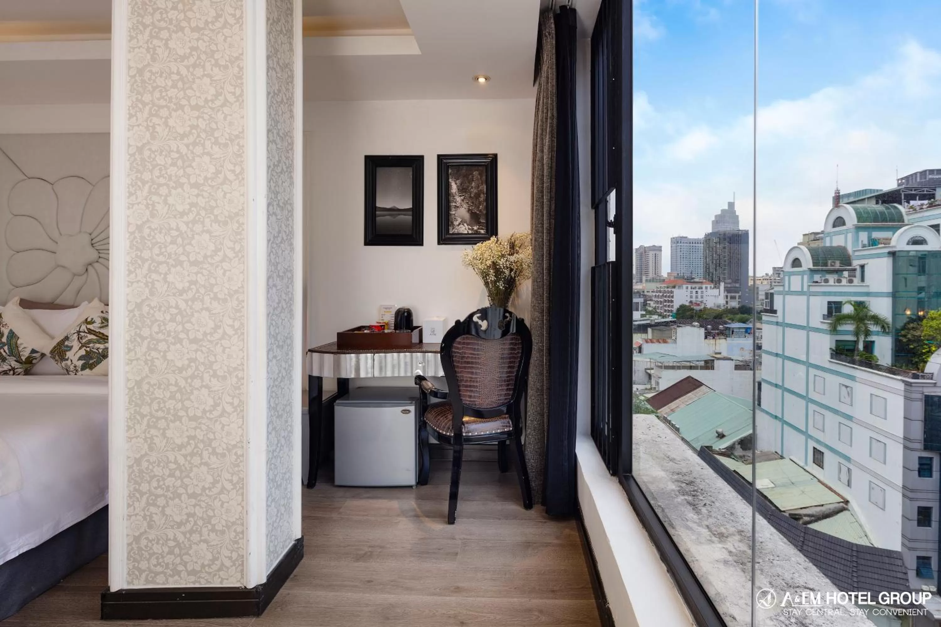 City view in A&EM Saigon Hotel