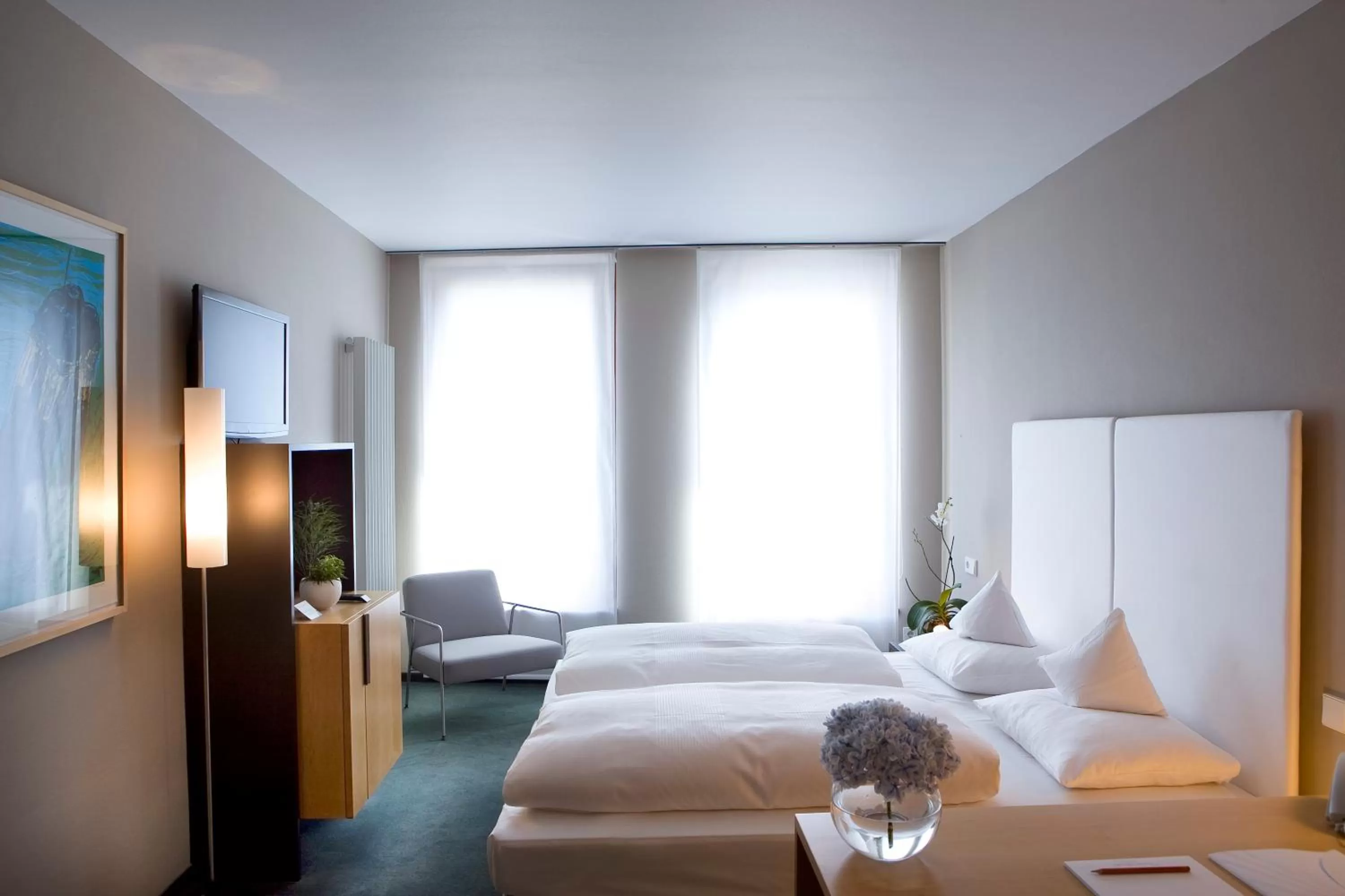 Bed in Hotel an der Stadtmauer