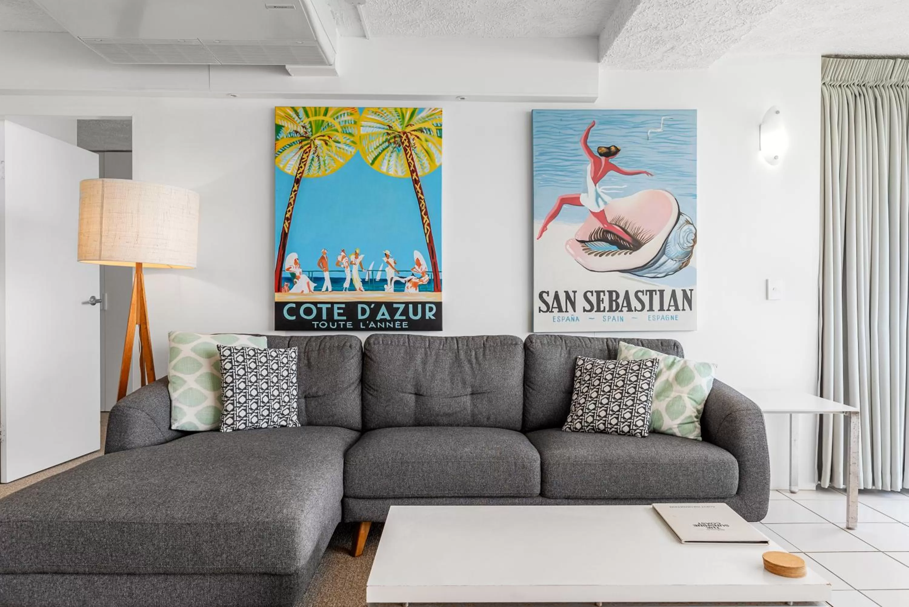 Living room in 84 The Spit Holiday Apartments