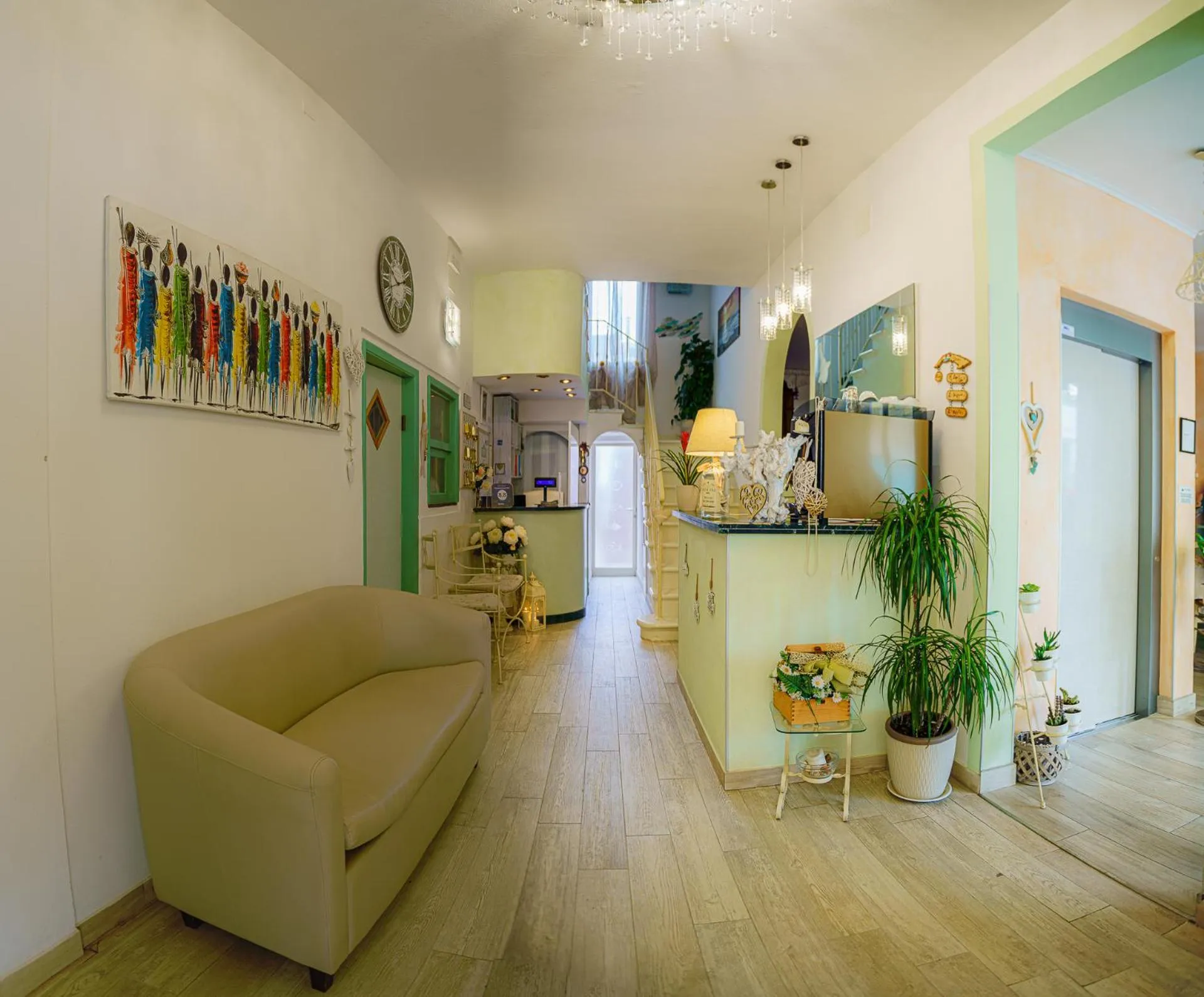 Lobby or reception in Albergo La Lampara