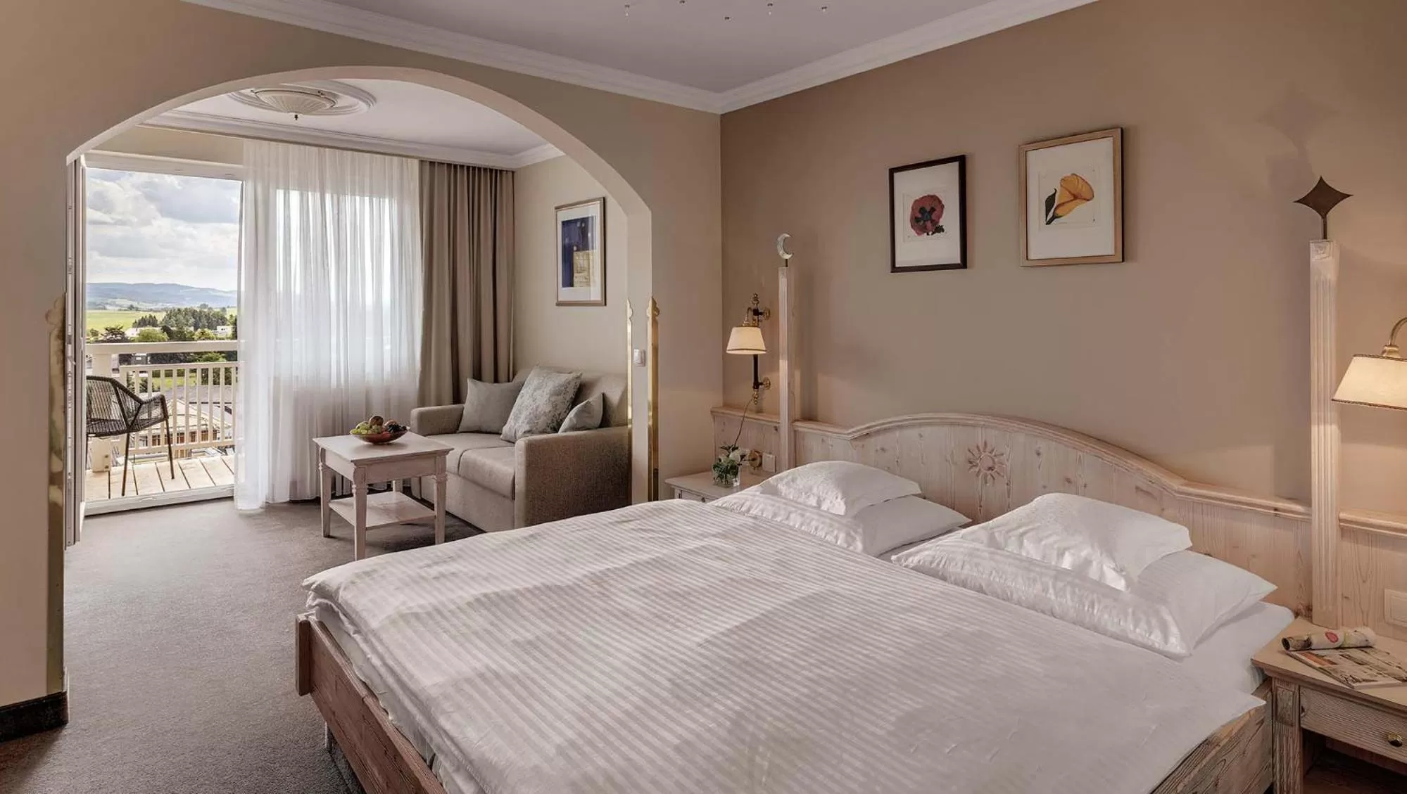 Bed in Hotel Almesberger