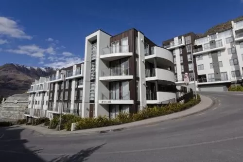 Street view in Queenstown Village Apartments