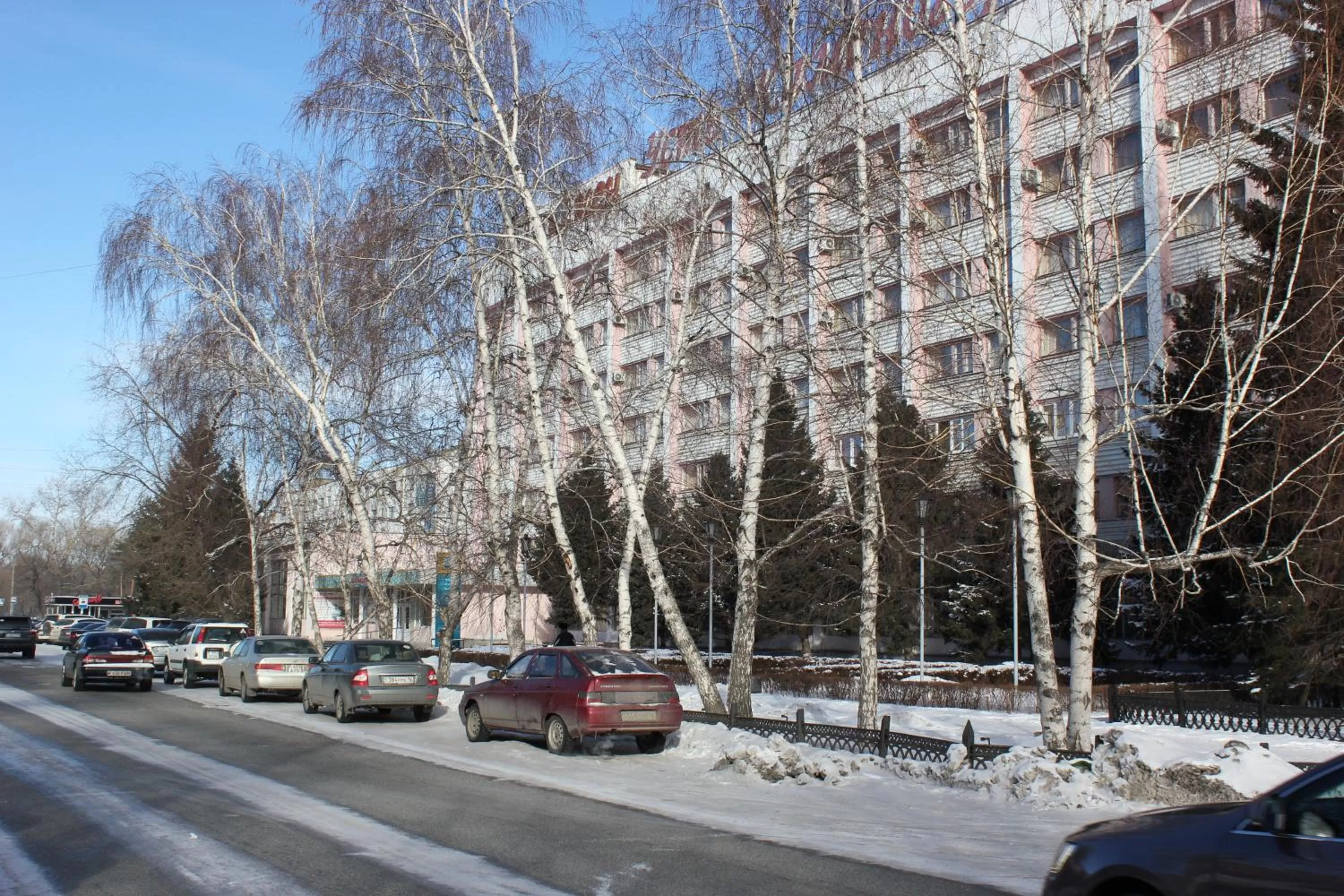 Property building, Winter in Ust-Kamenogorsk Hotel