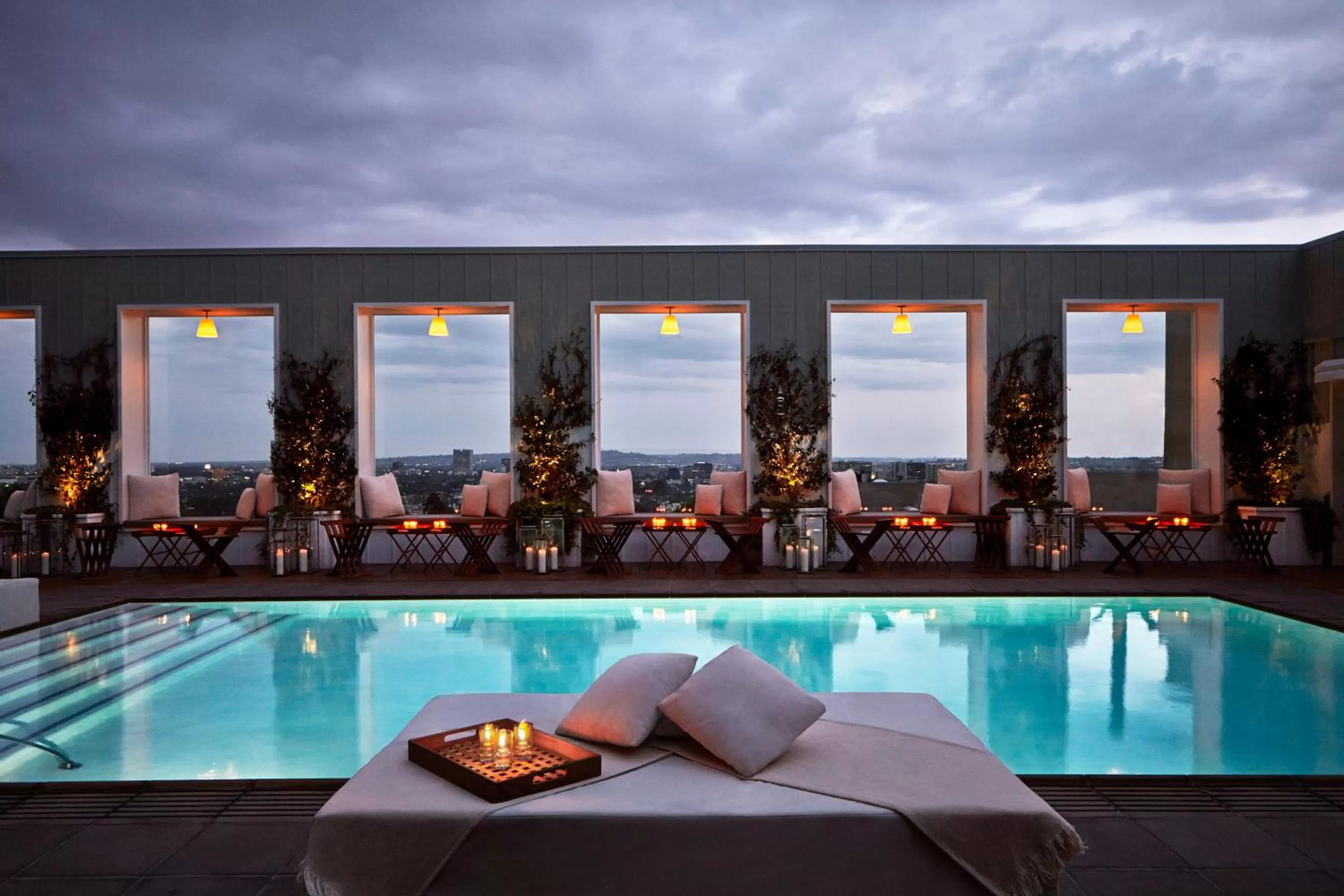Swimming pool in Mondrian Los Angeles