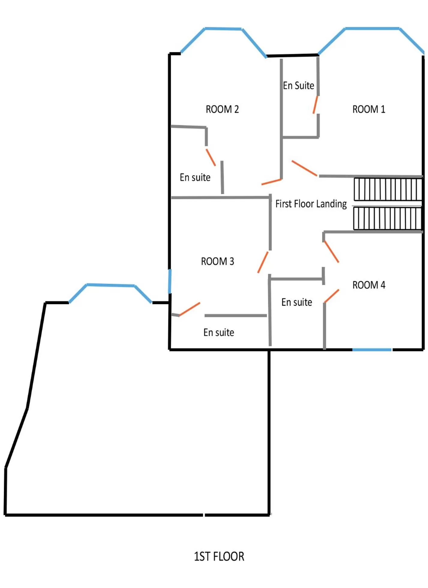 Floor plan in Aberconwy House B&B