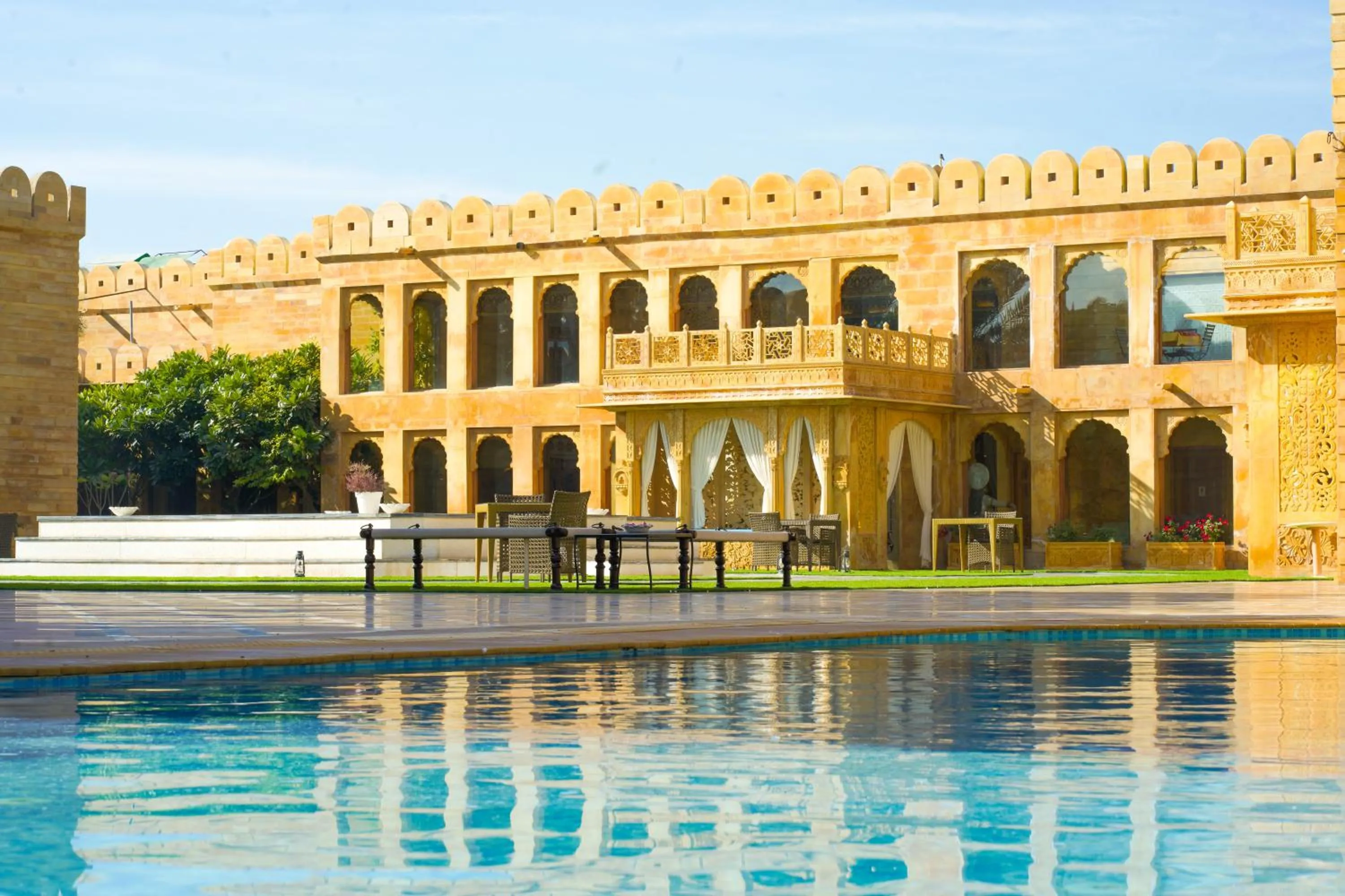 Swimming pool in Fort Rajwada,Jaisalmer
