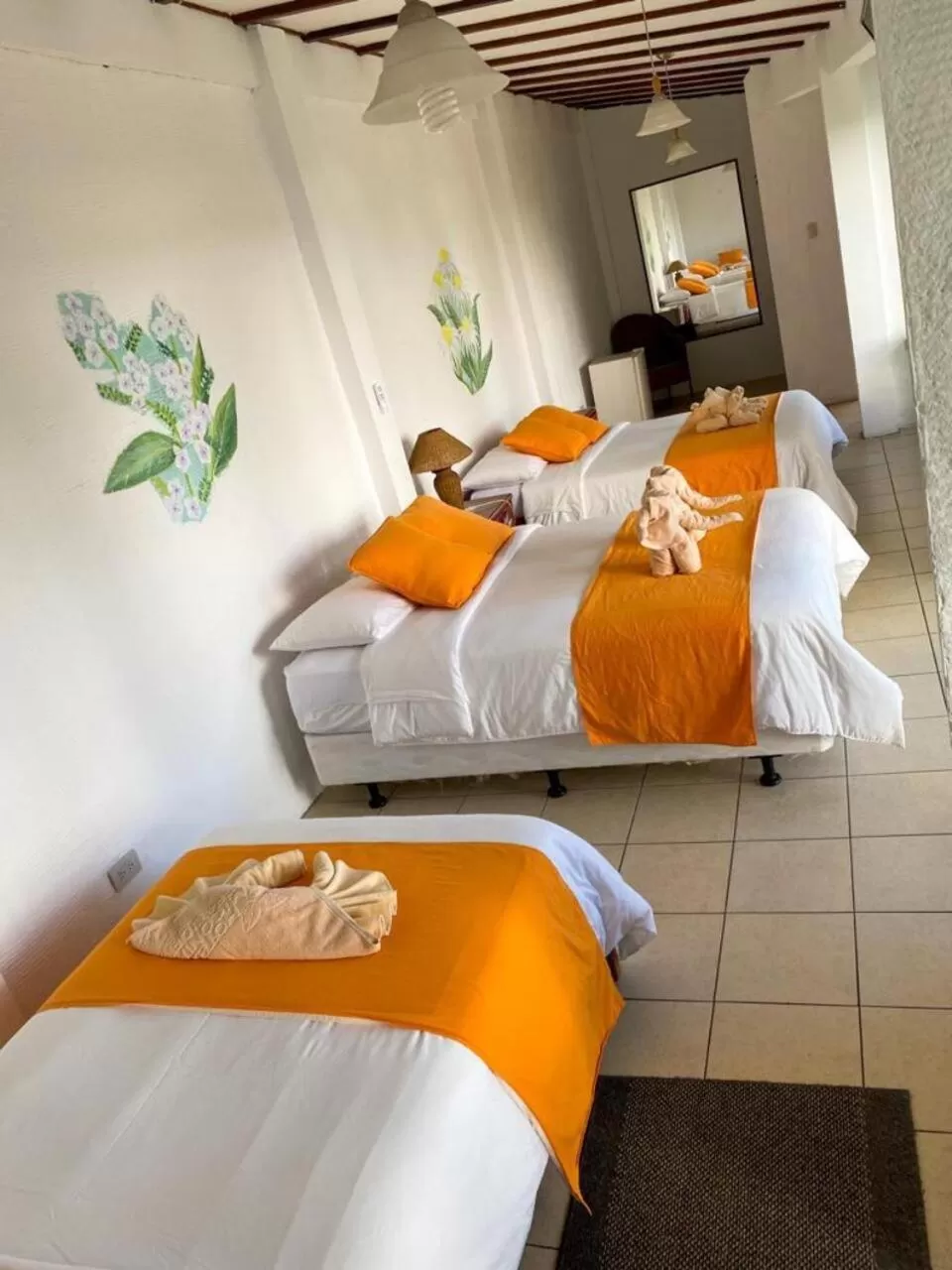 Bed in Hotel Miconia