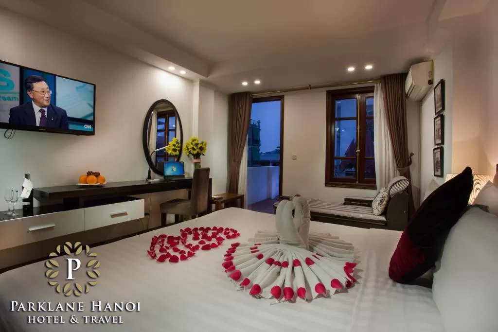 Bedroom, Bed in Parklane Central Hanoi Hotel