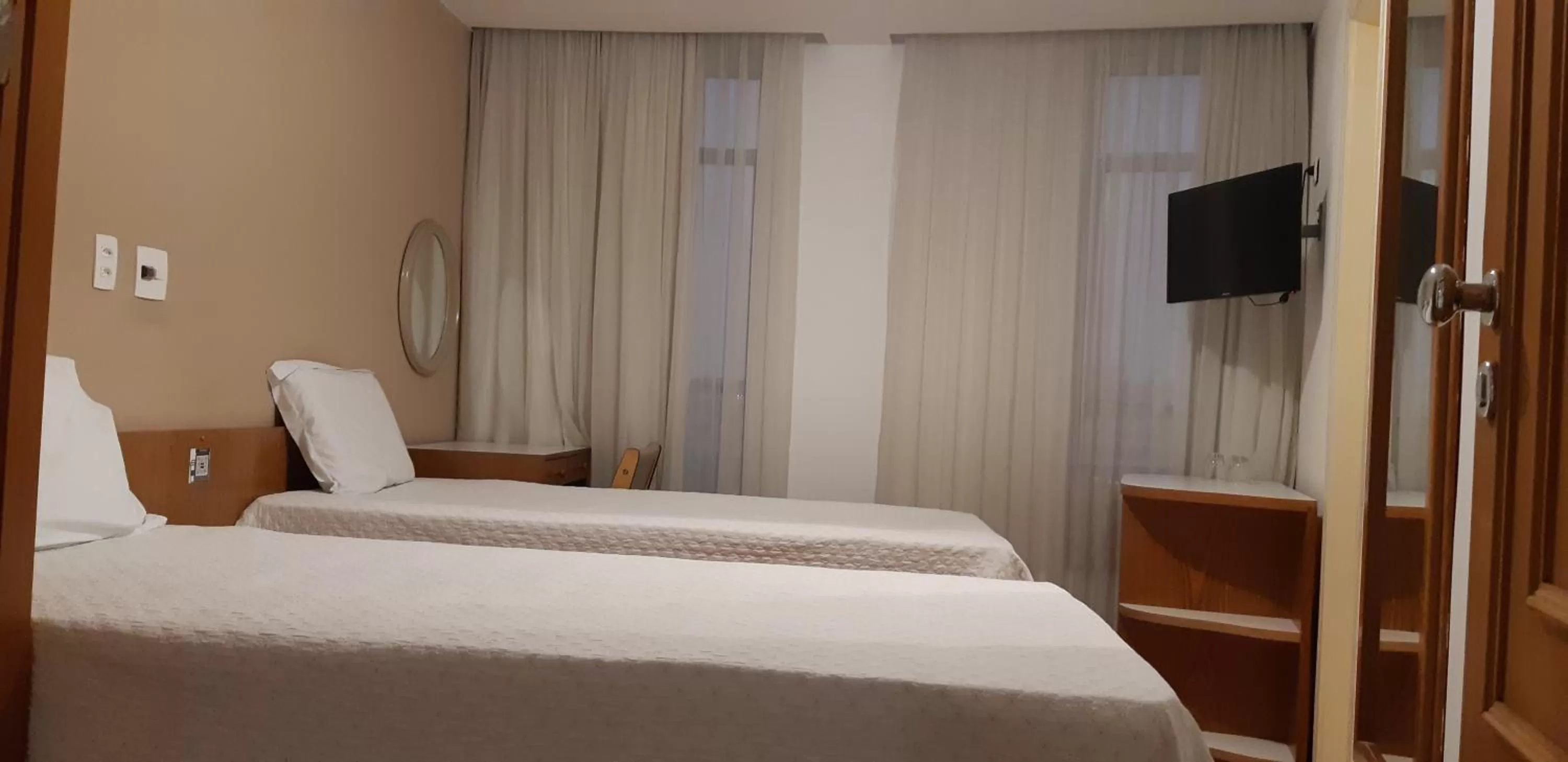 Bed in Pampas Palace Hotel