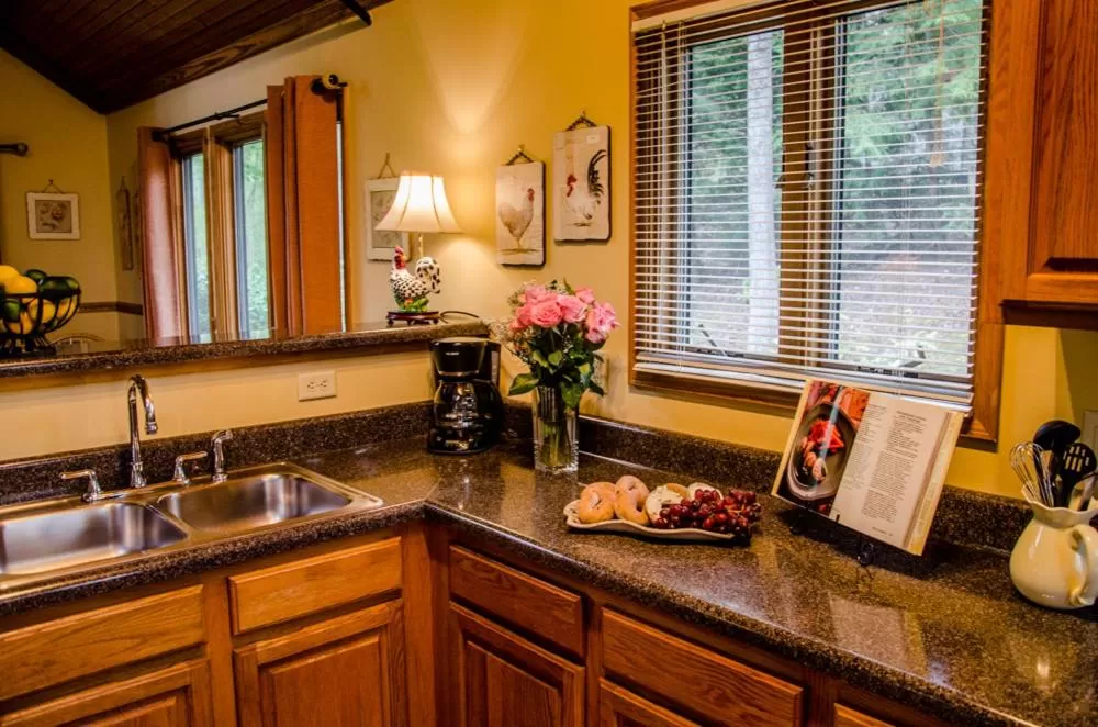 Kitchen or kitchenette in Asheville Cabins of Willow Winds