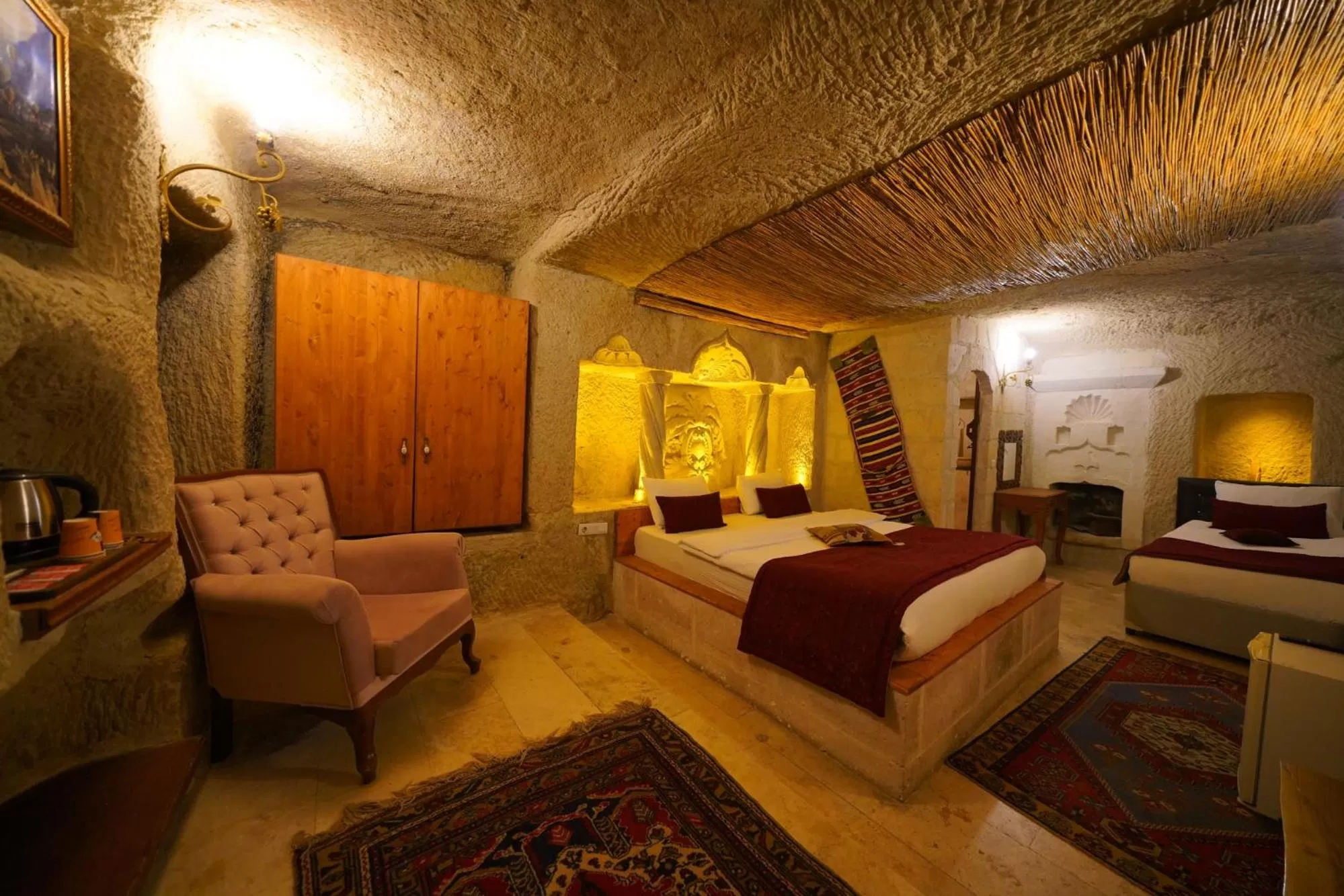 Bedroom, Bed in Cappadocia Nar Cave House & Swimming Pool