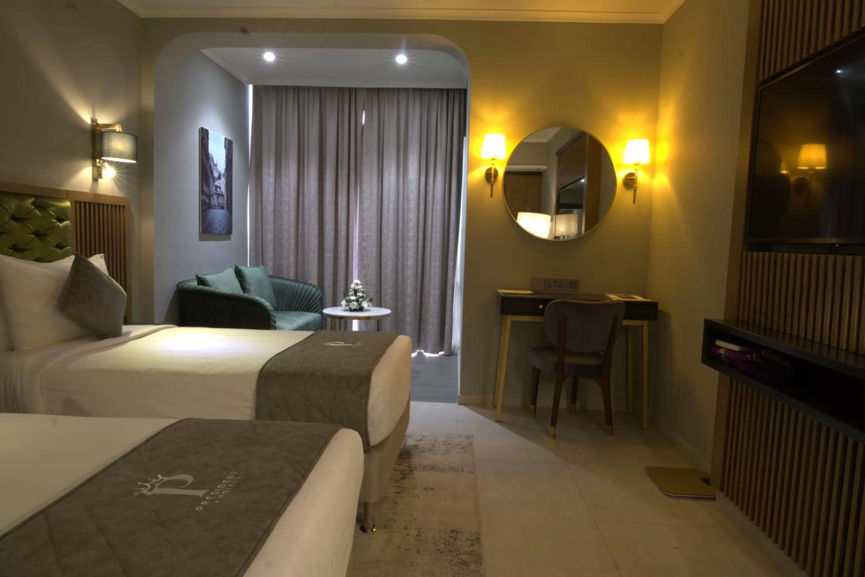 Bed in President Hotel