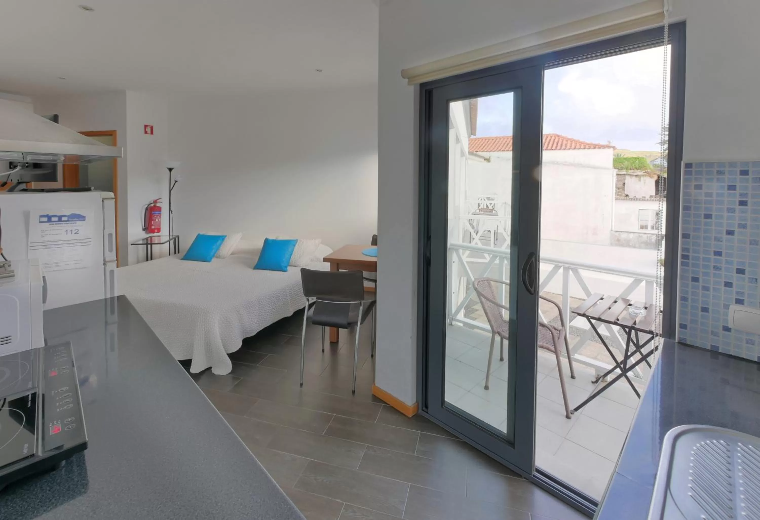 Bed in Faial Marina Apartments 1