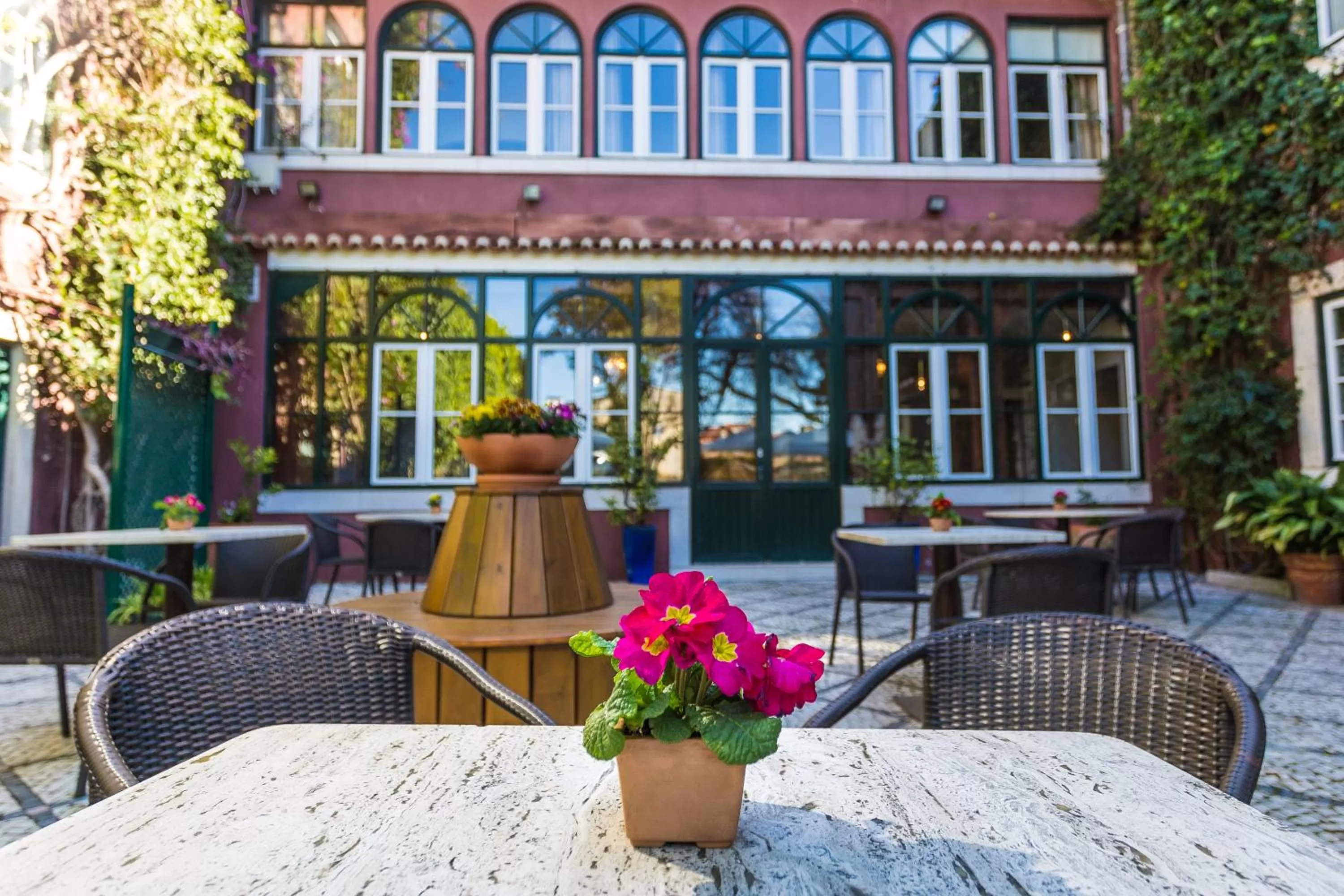 Garden view in York House Lisboa Hotel